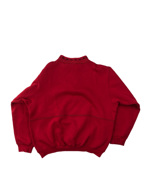 Adidas Equipment Vintage Pullover Zip 90s Rot M