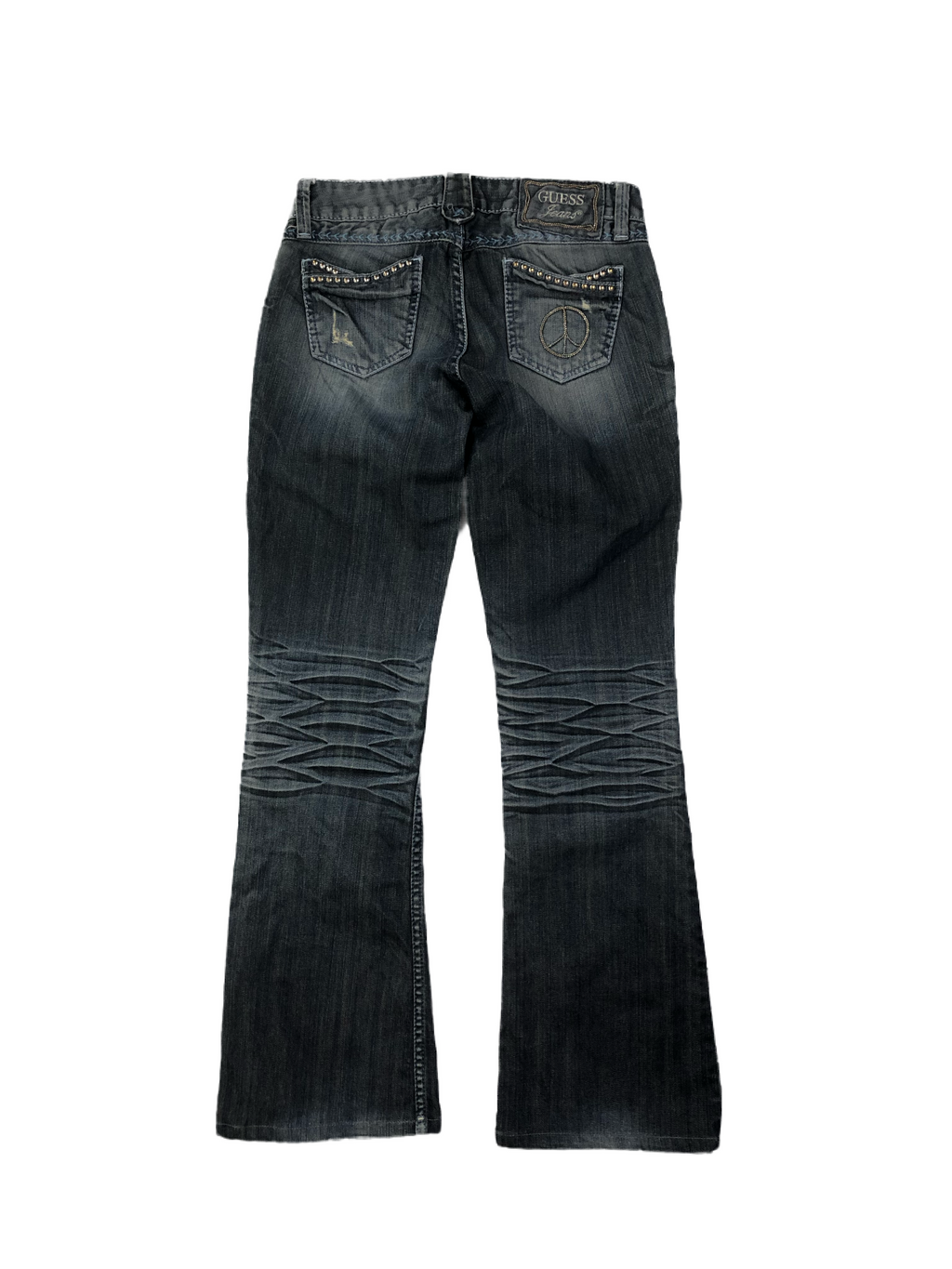 Guess Vintage Damen Set Weste + Jeans 00s Dunkelblau S