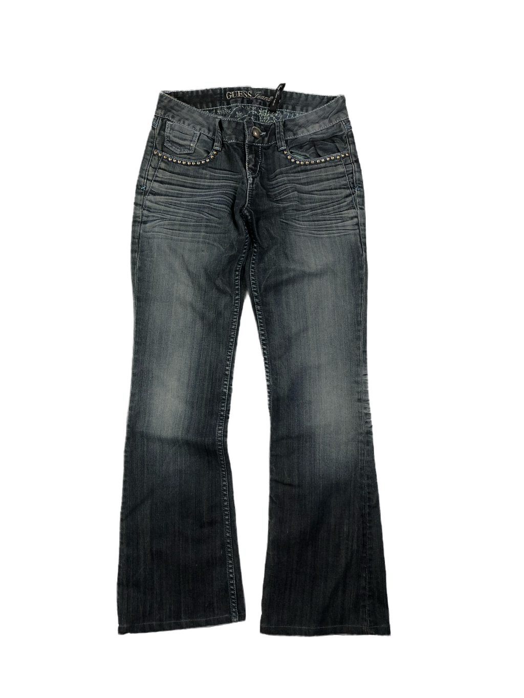 Guess Vintage Damen Set Weste + Jeans 00s Dunkelblau S