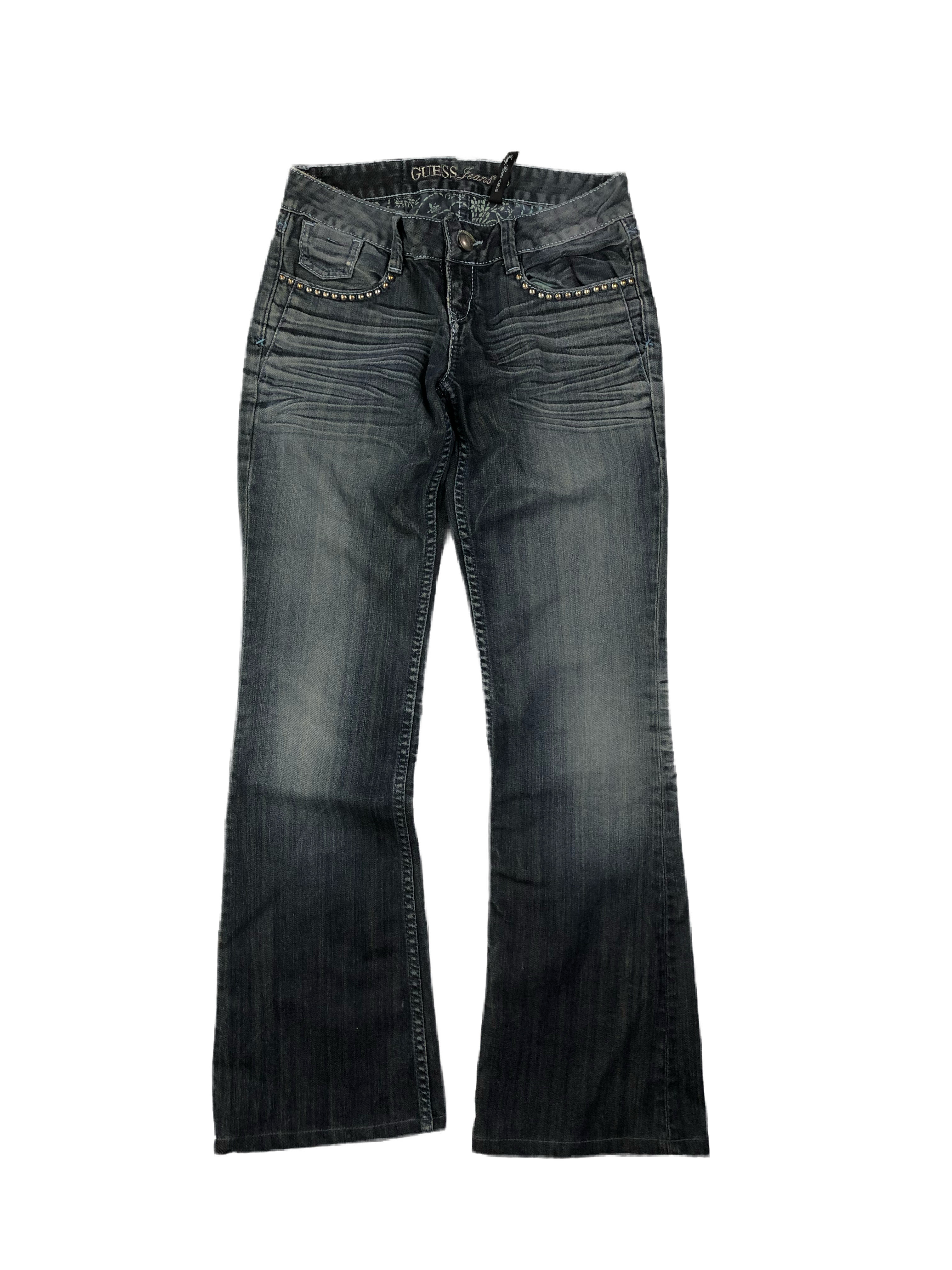 Guess Vintage Damen Set Weste + Jeans 00s Dunkelblau S