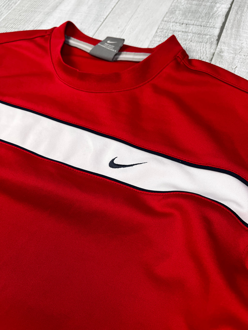 Nike Vintage Tshirt Sport Y2K Rot M