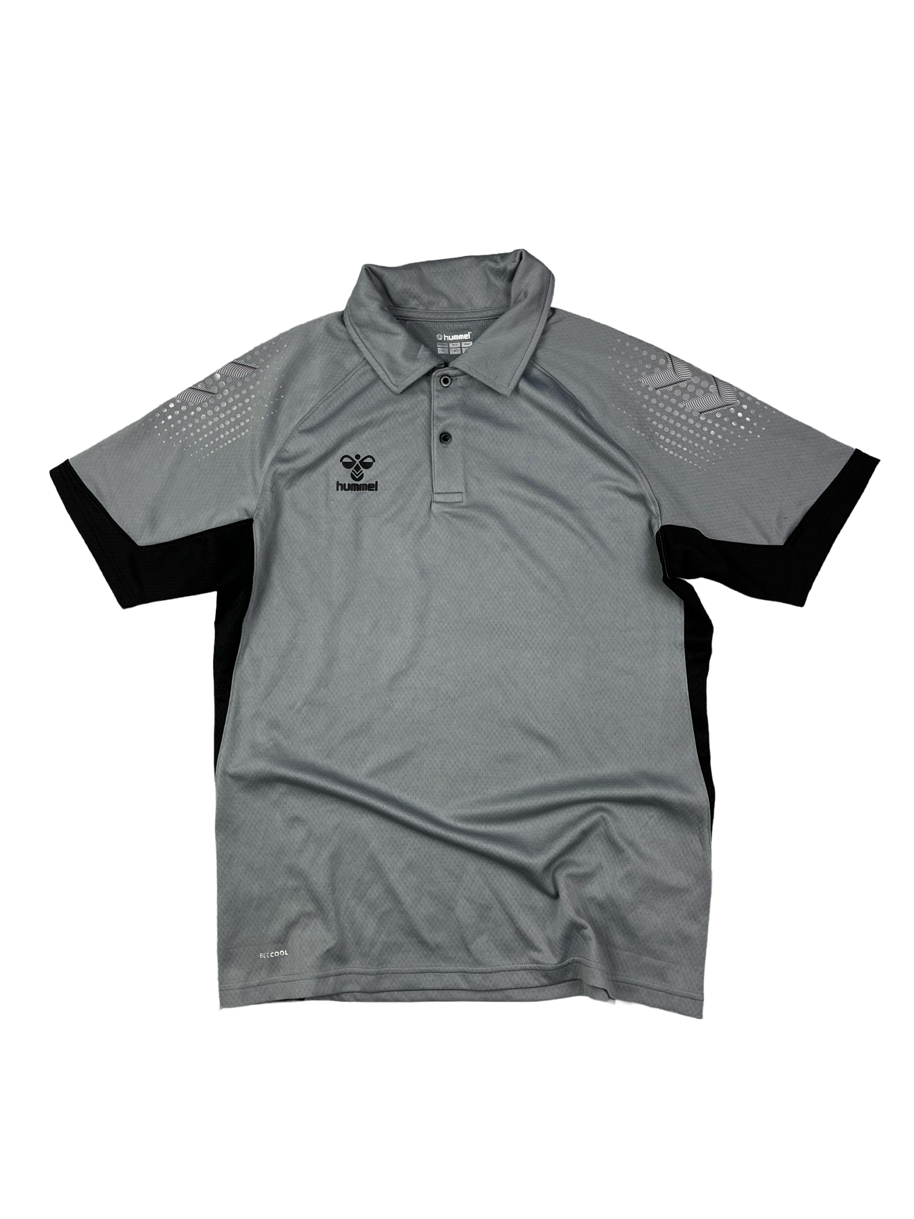 Hummel Poloshirt Sport Grau Schwarz L Bild fehlt