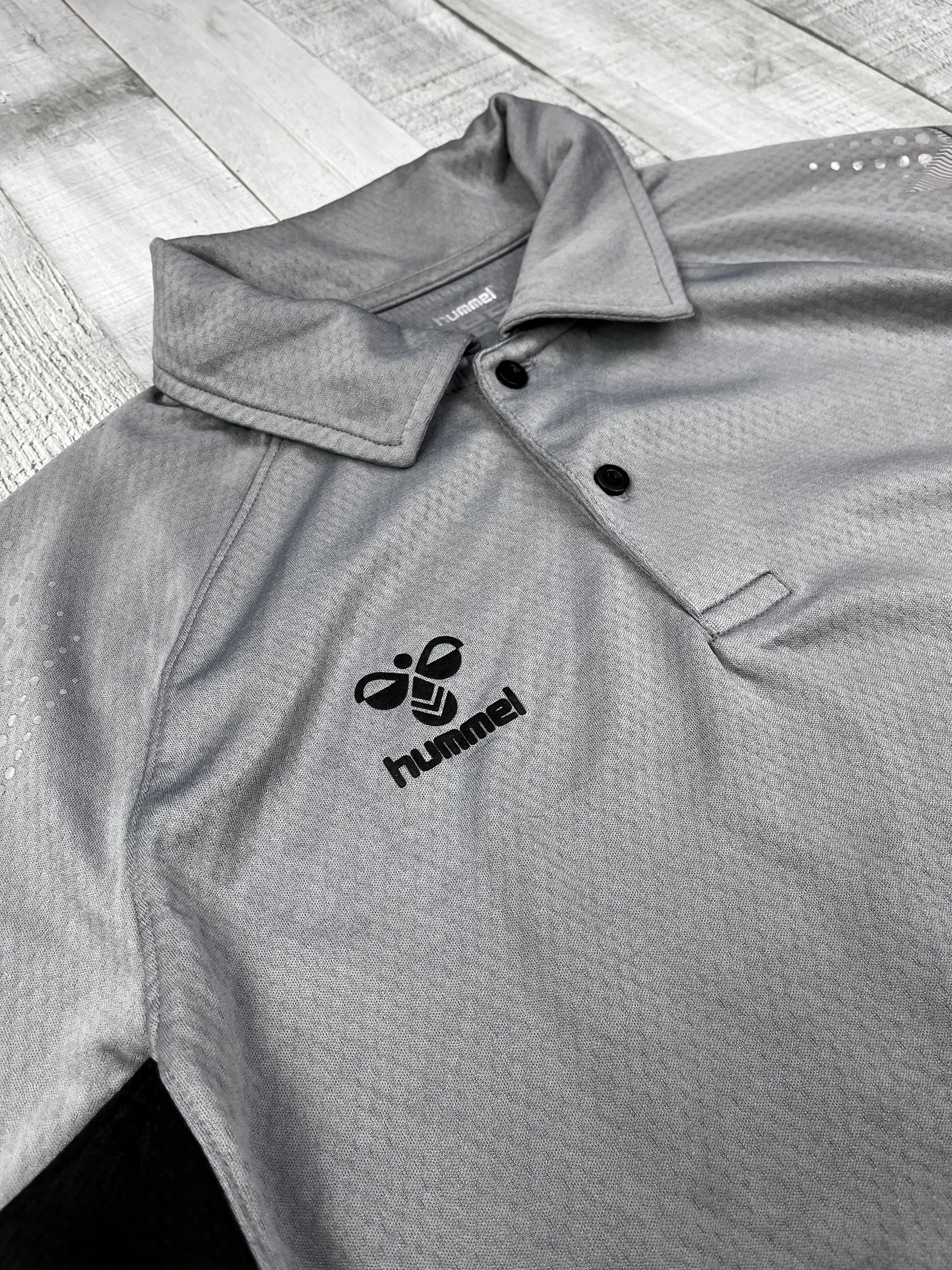 Hummel Poloshirt Sport Grau Schwarz L Bild fehlt