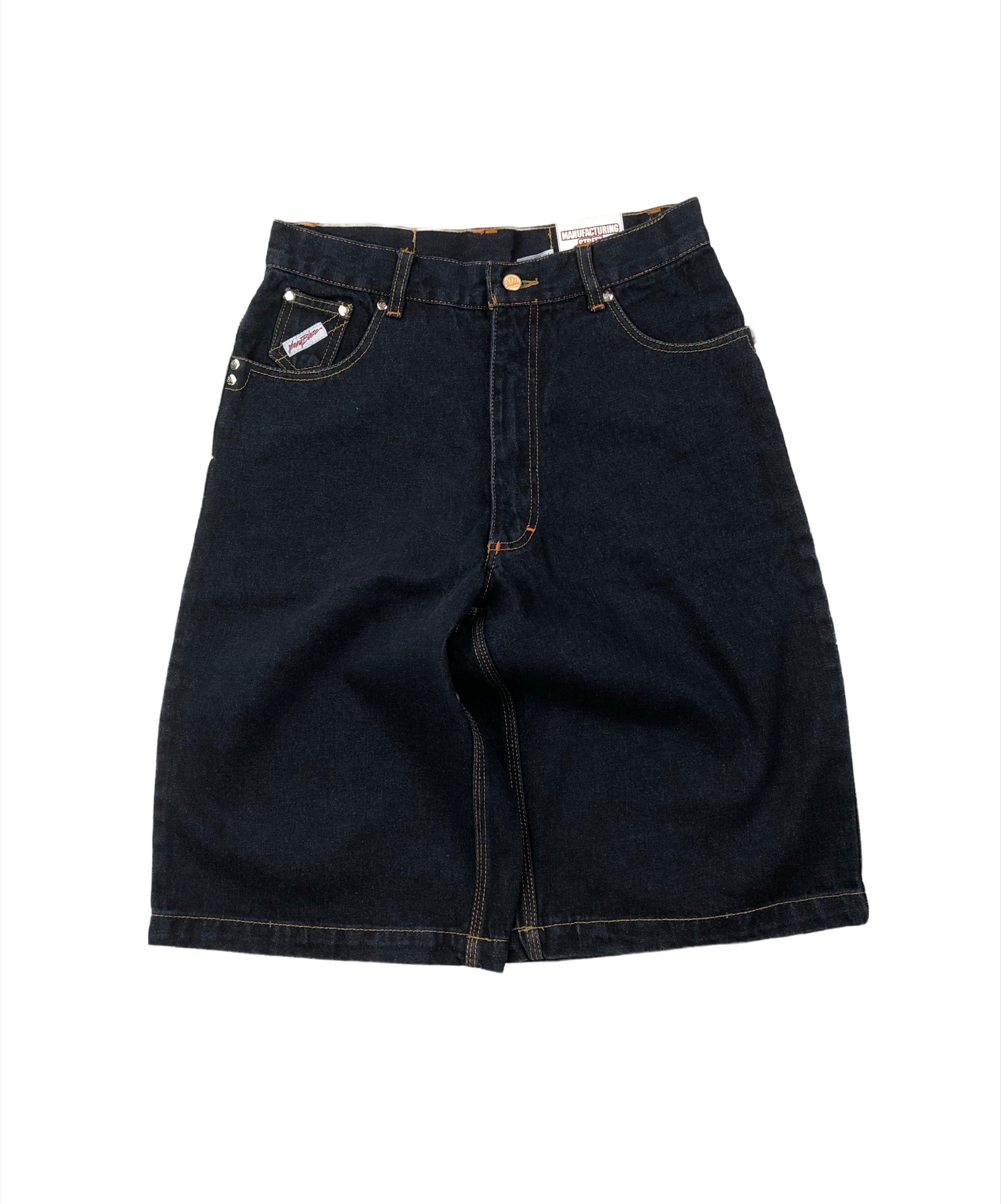 Johnny Blaze Vintage Jeans Shorts Baggy Dunkelblau S