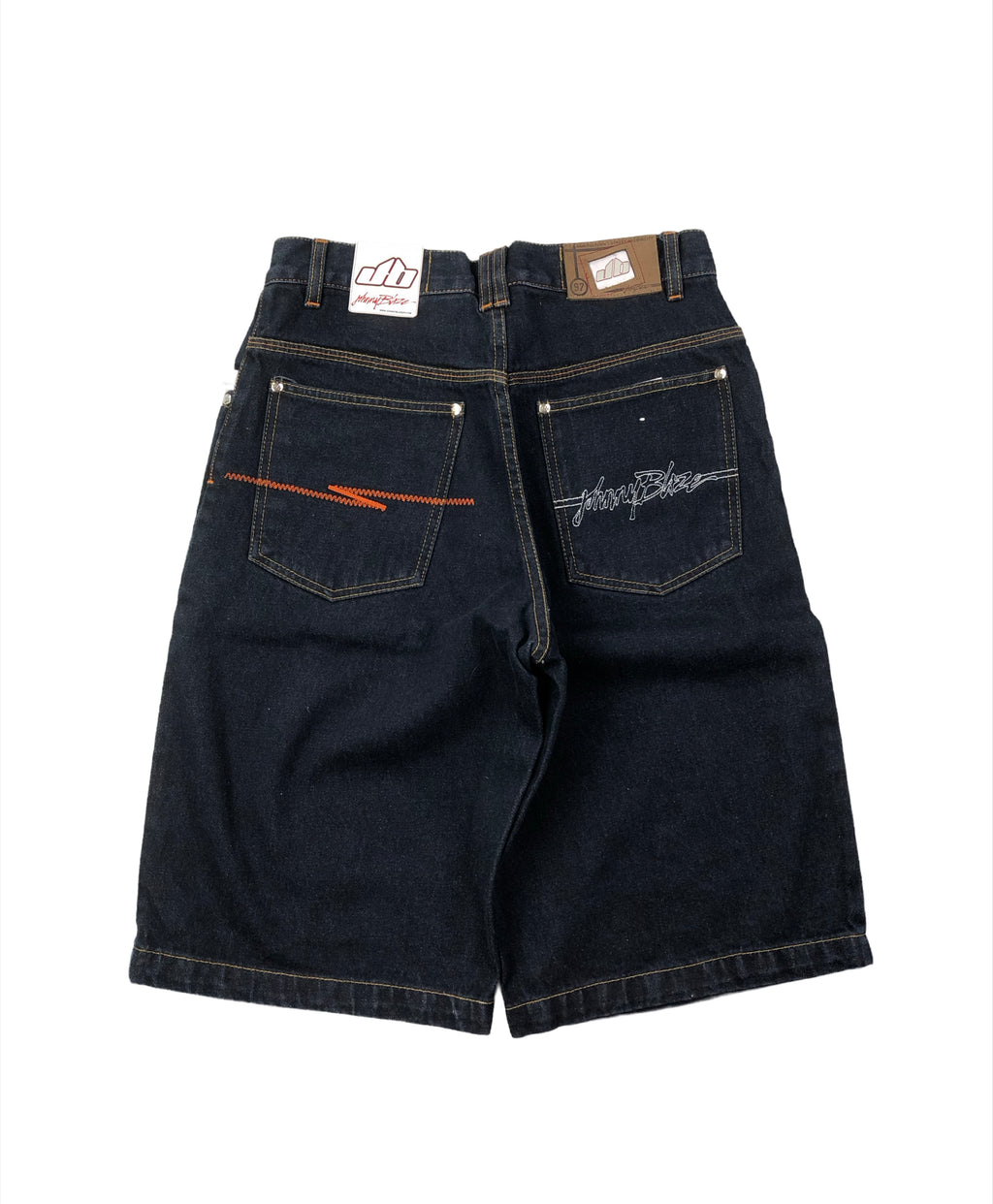 Johnny Blaze Vintage Jeans Shorts Baggy Dunkelblau S