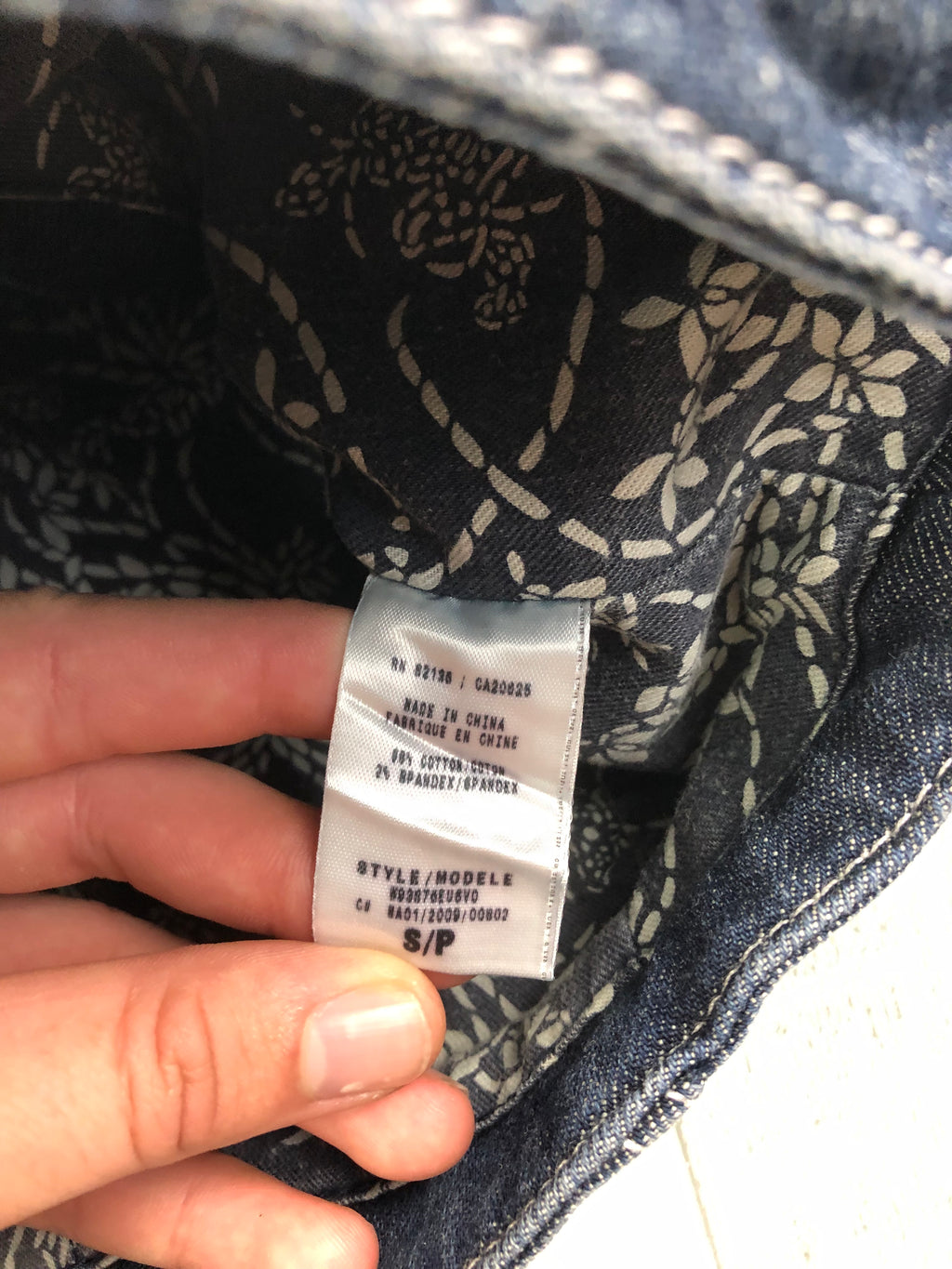 Guess Vintage Damen Set Weste + Jeans 00s Dunkelblau S