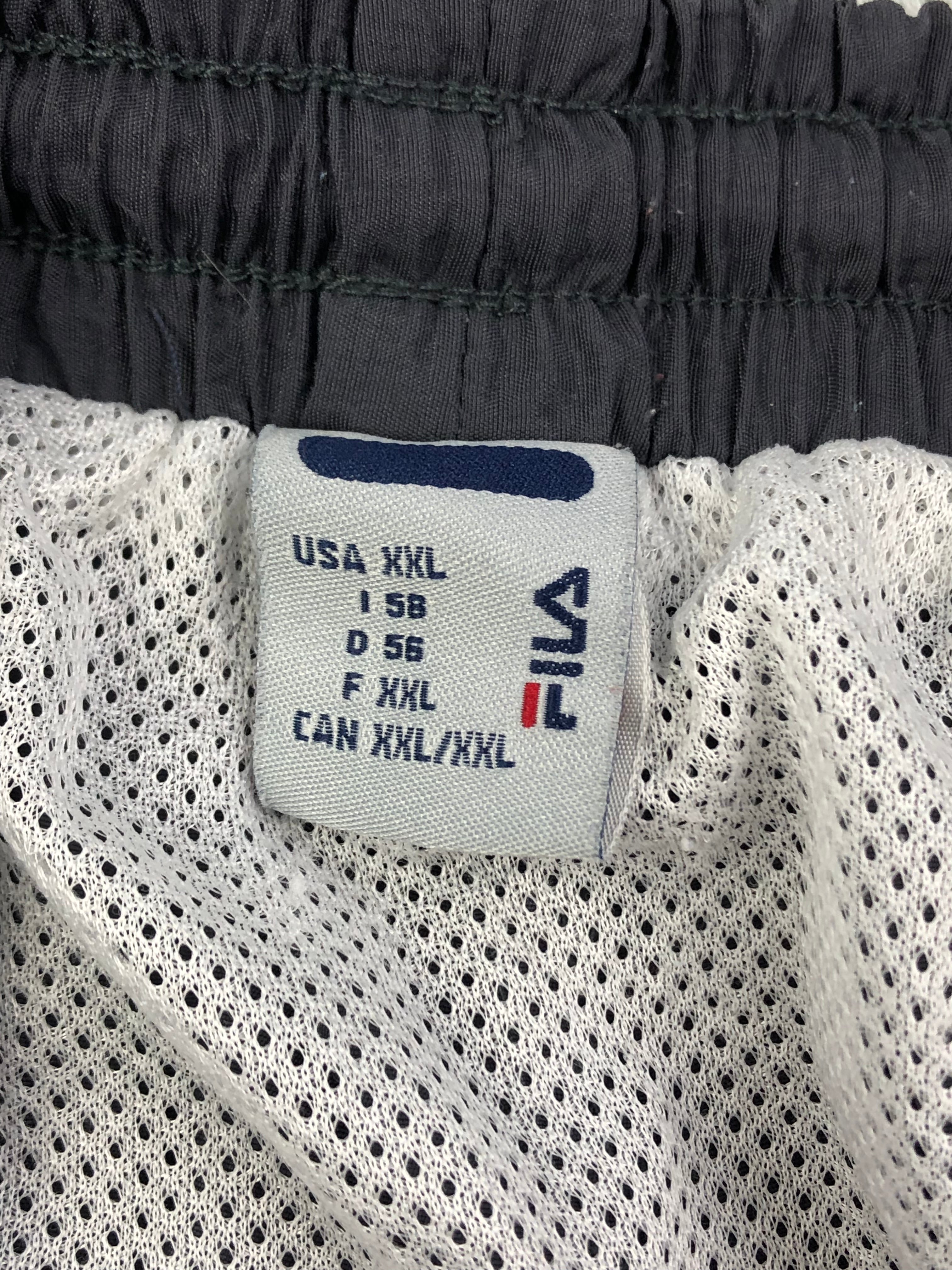 FILA Vintage Badehose 90s Dunkelgrau 2XL