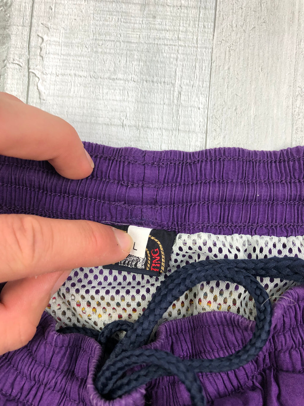 Vintage Badehose 90s Bunt Lila L