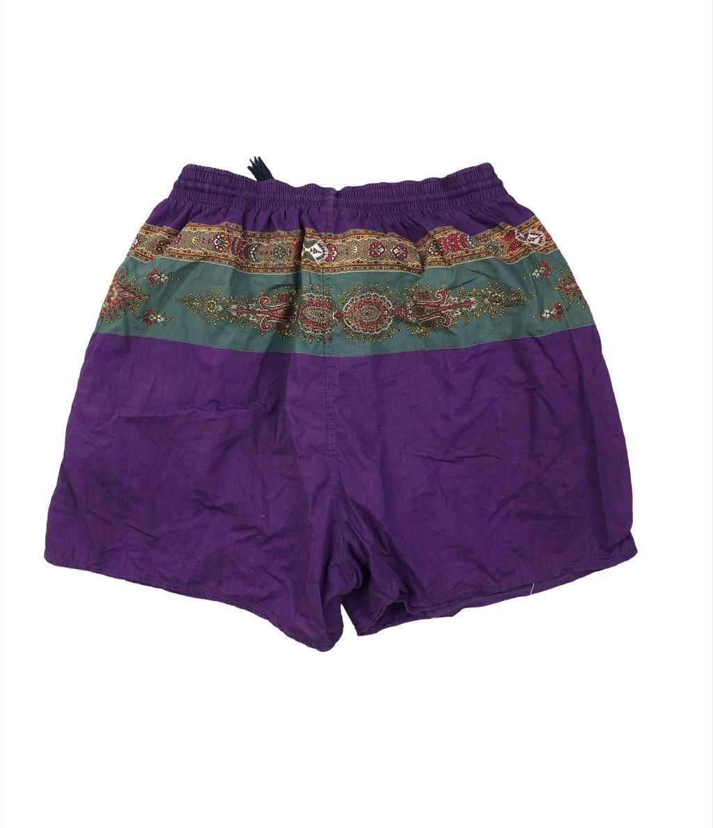 Vintage Badehose 90s Bunt Lila L