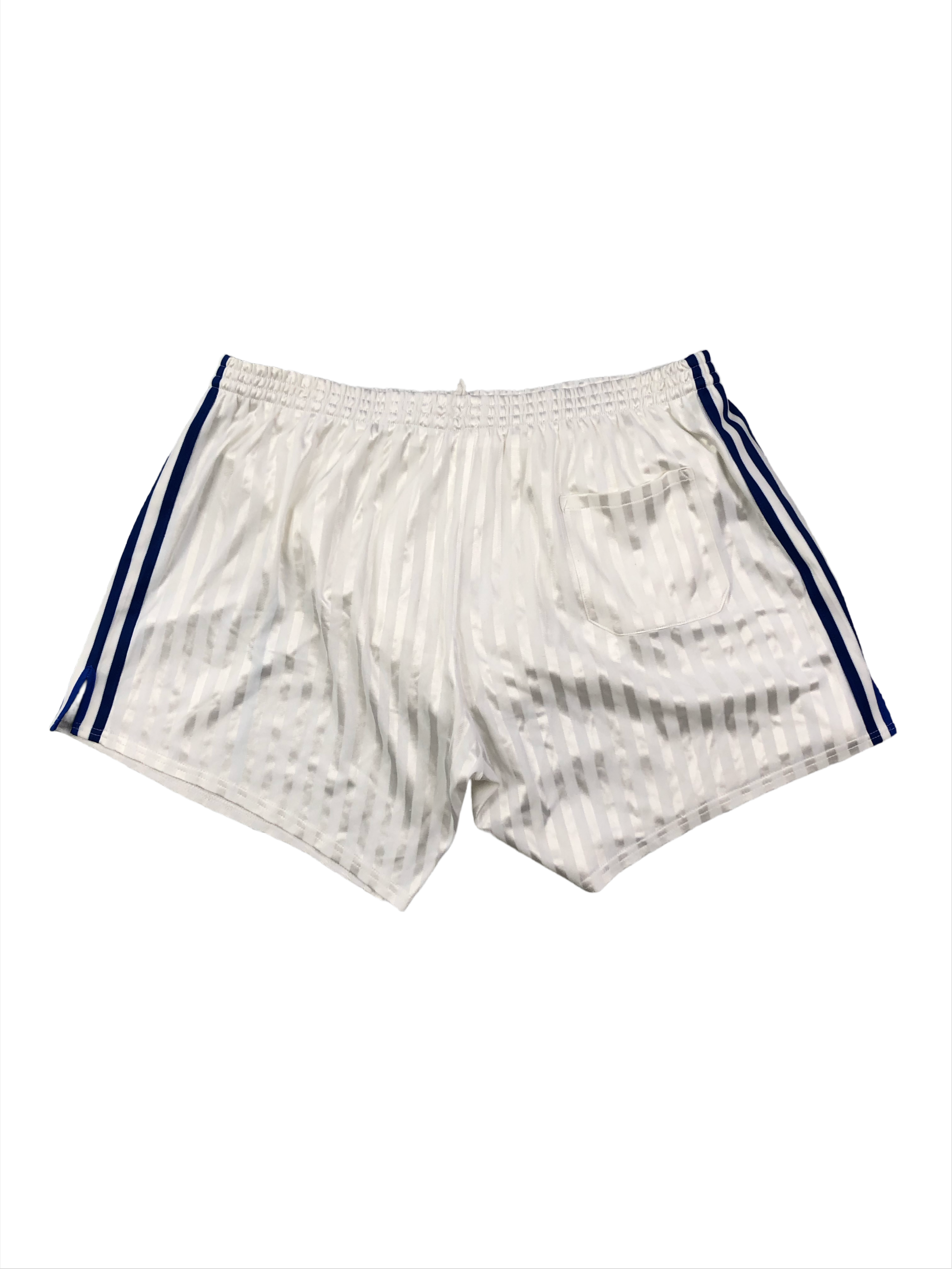 Adidas Vintage Sporthose Sommer 80s Weiß Blau M