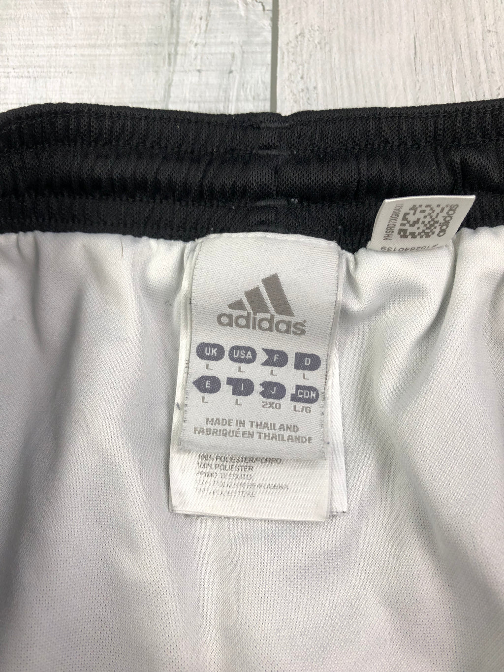 Adidas Vintage Sporthose Y2K Schwarz Weiß L