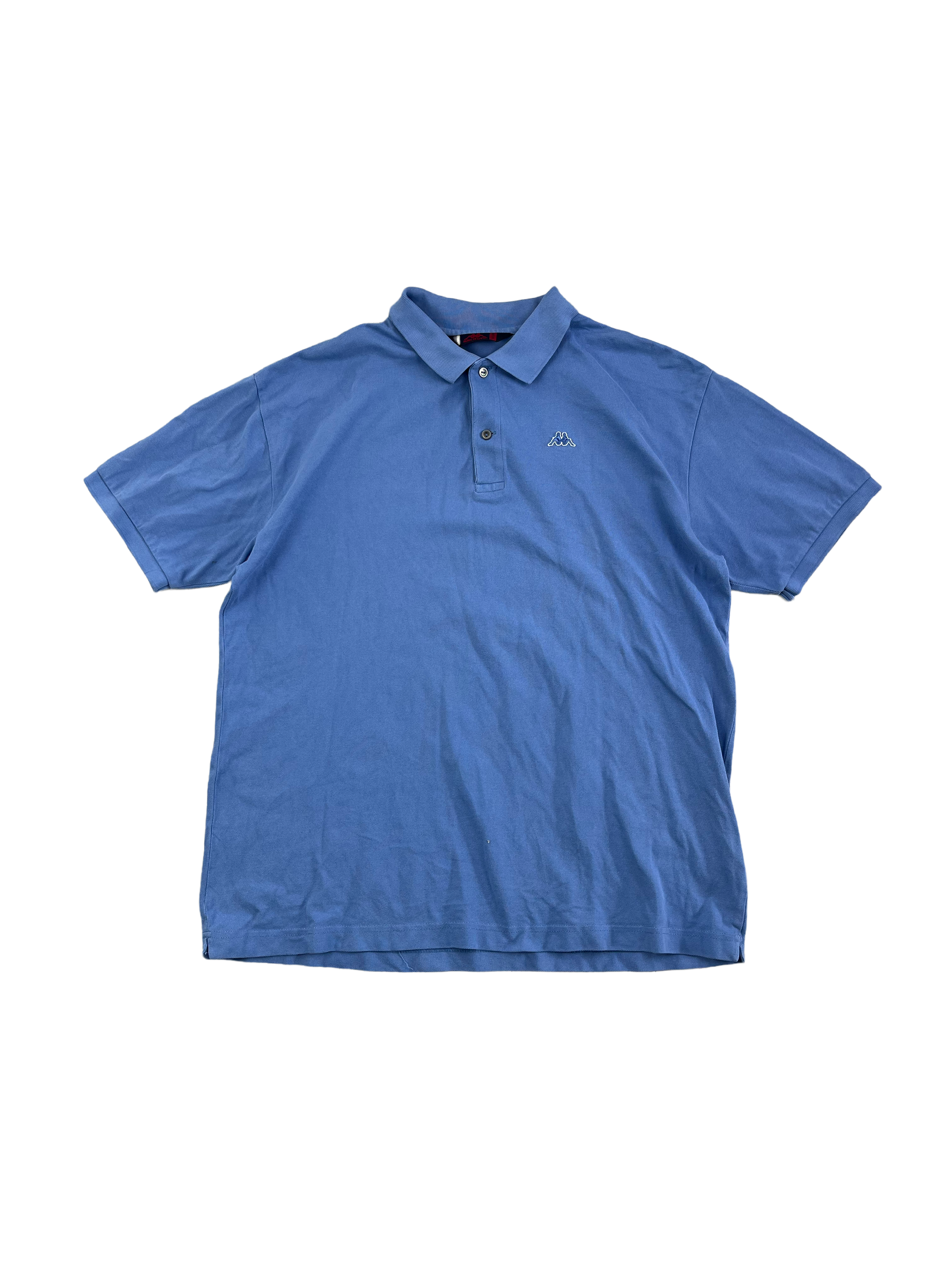 Kappa Vintage Poloshirt Y2K Blau 2XL