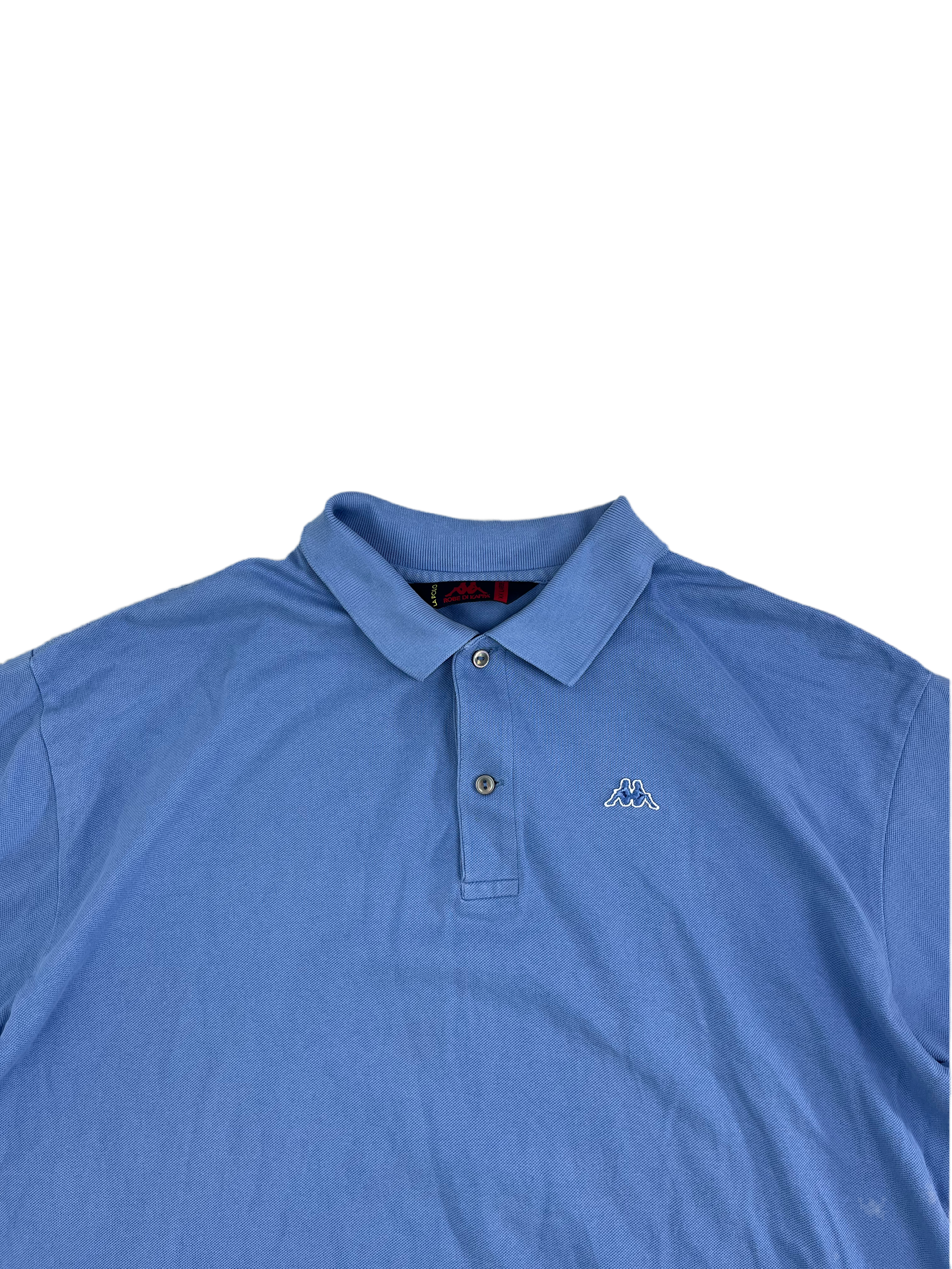 Kappa Vintage Poloshirt Y2K Blau 2XL