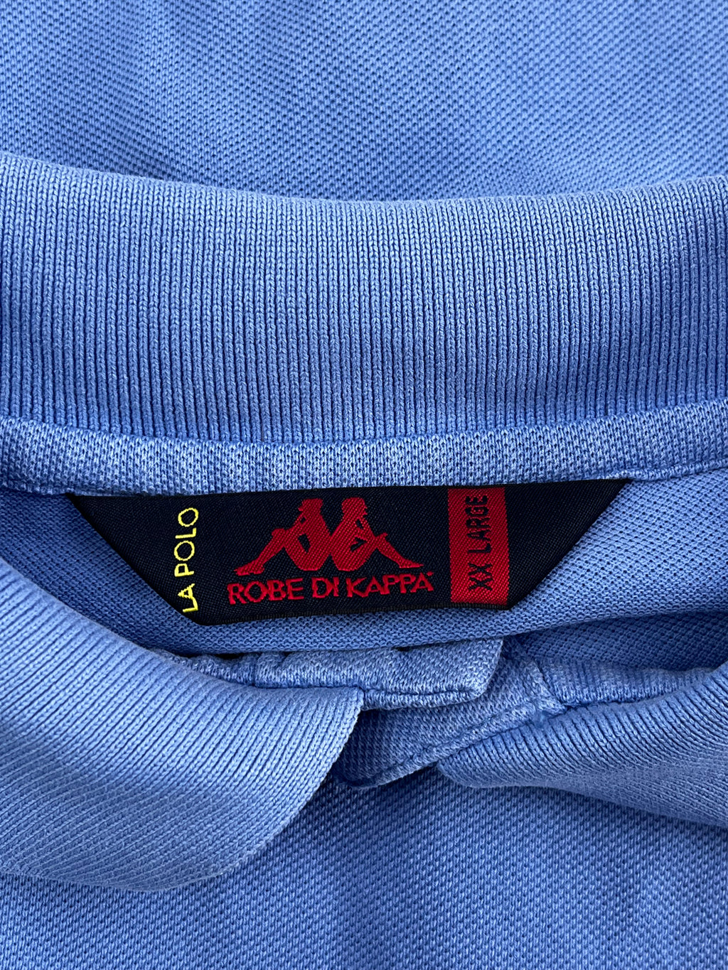 Kappa Vintage Poloshirt Y2K Blau 2XL