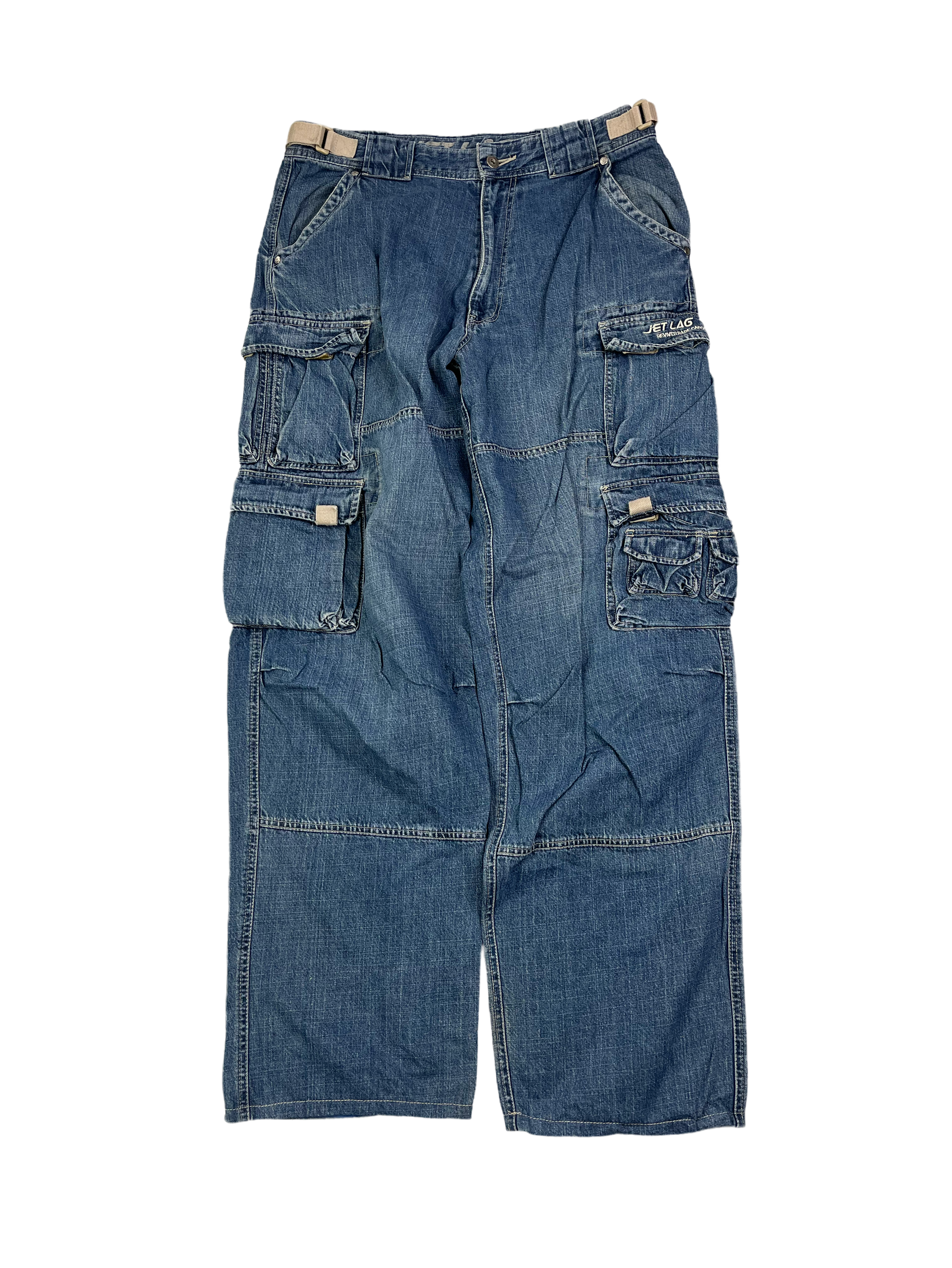 Jetlag Vintage Jeans Cargo Baggy Blau XL