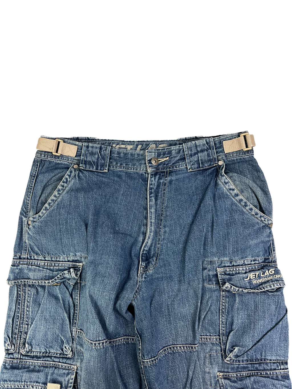 Jetlag Vintage Jeans Cargo Baggy Blau XL