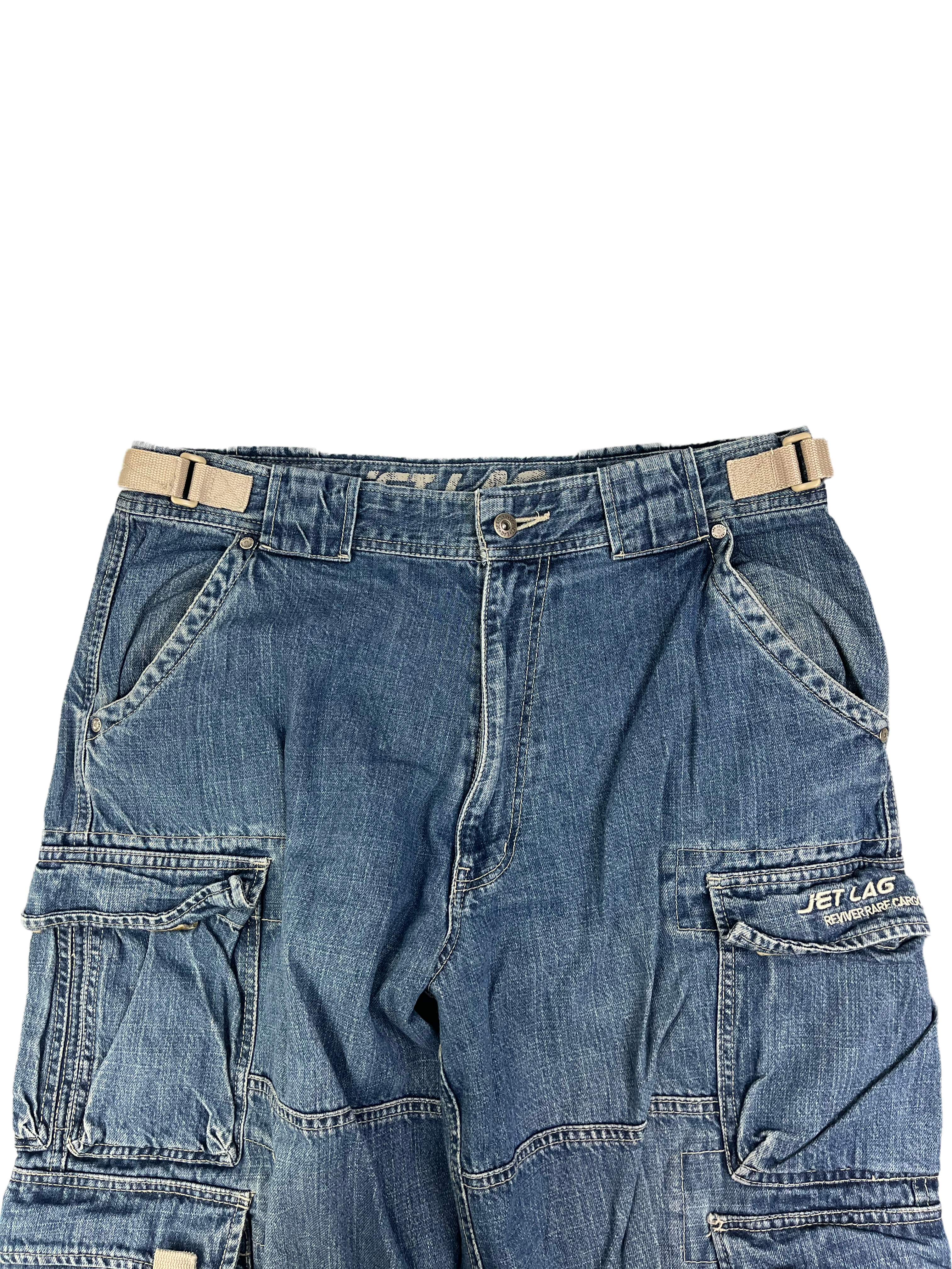 Jetlag Vintage Jeans Cargo Baggy Blau XL