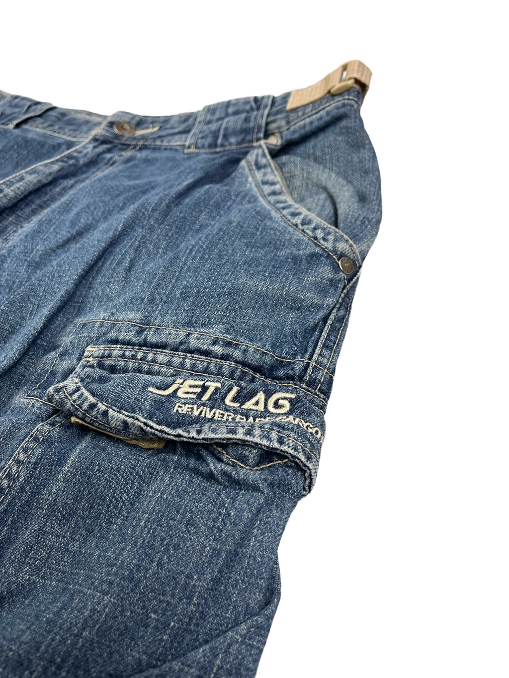Jetlag Vintage Jeans Cargo Baggy Blau XL