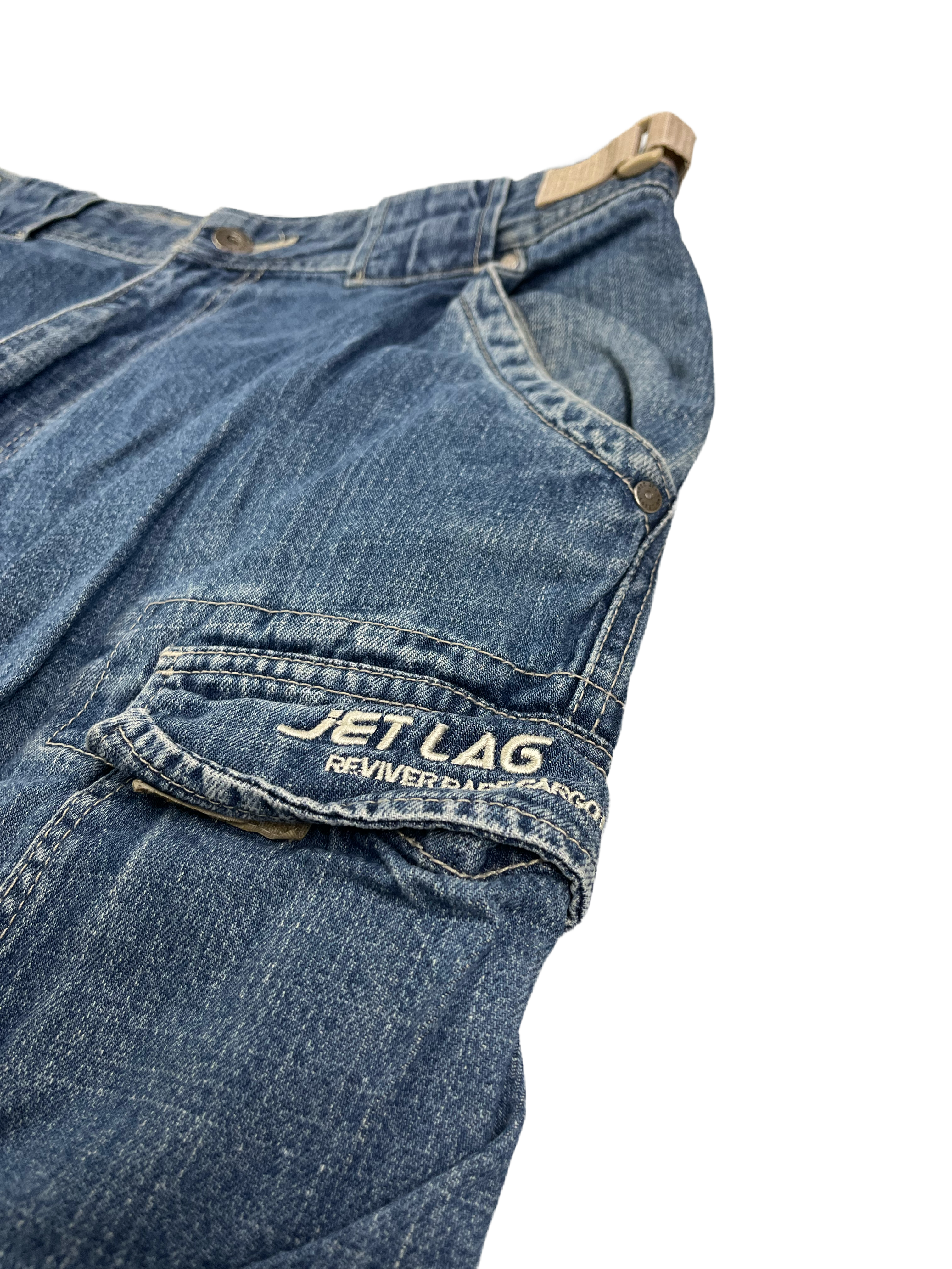 Jetlag Vintage Jeans Cargo Baggy Blau XL