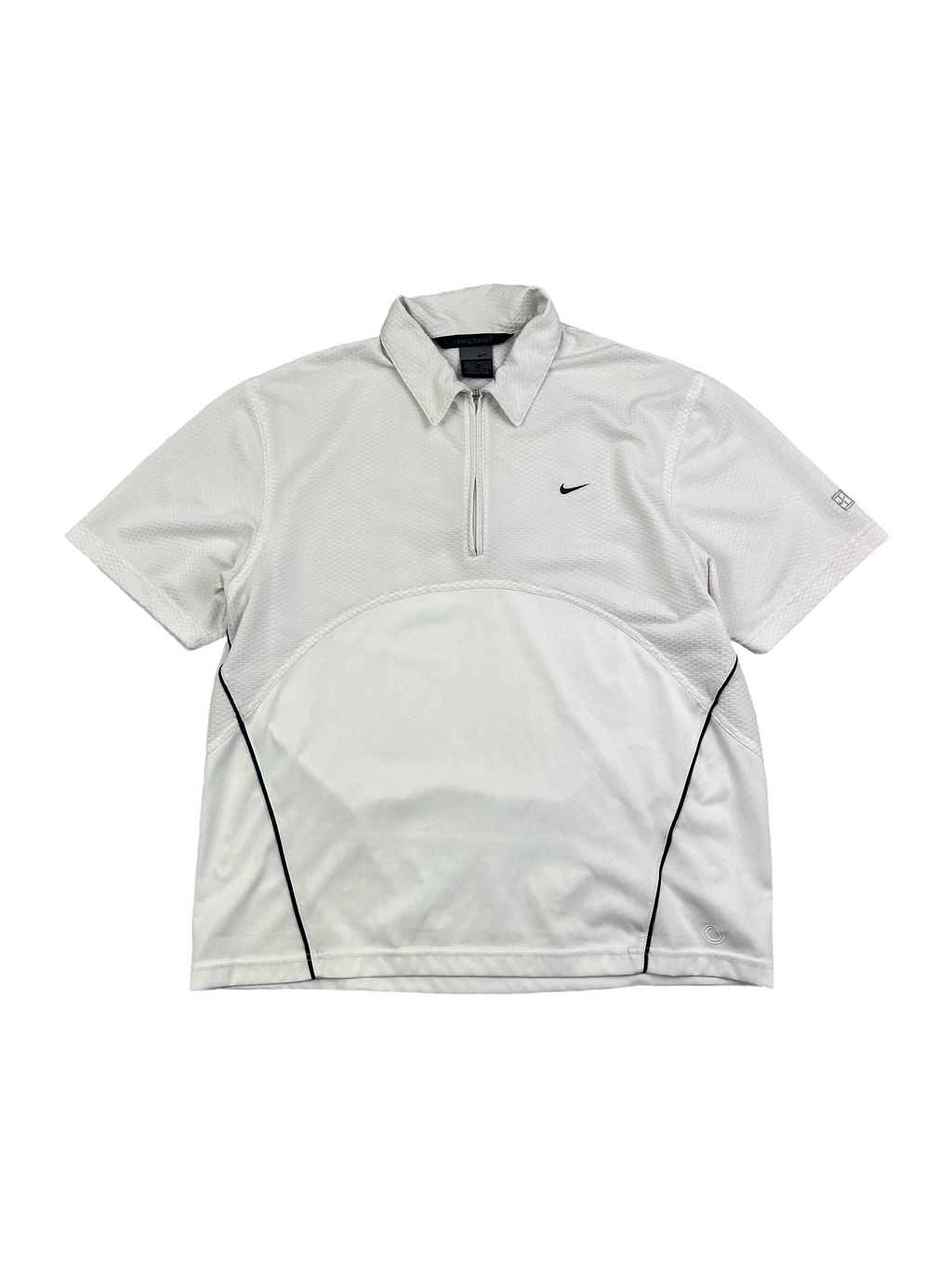 Nike Vintage Poloshirt Sport Y2K Weiß M