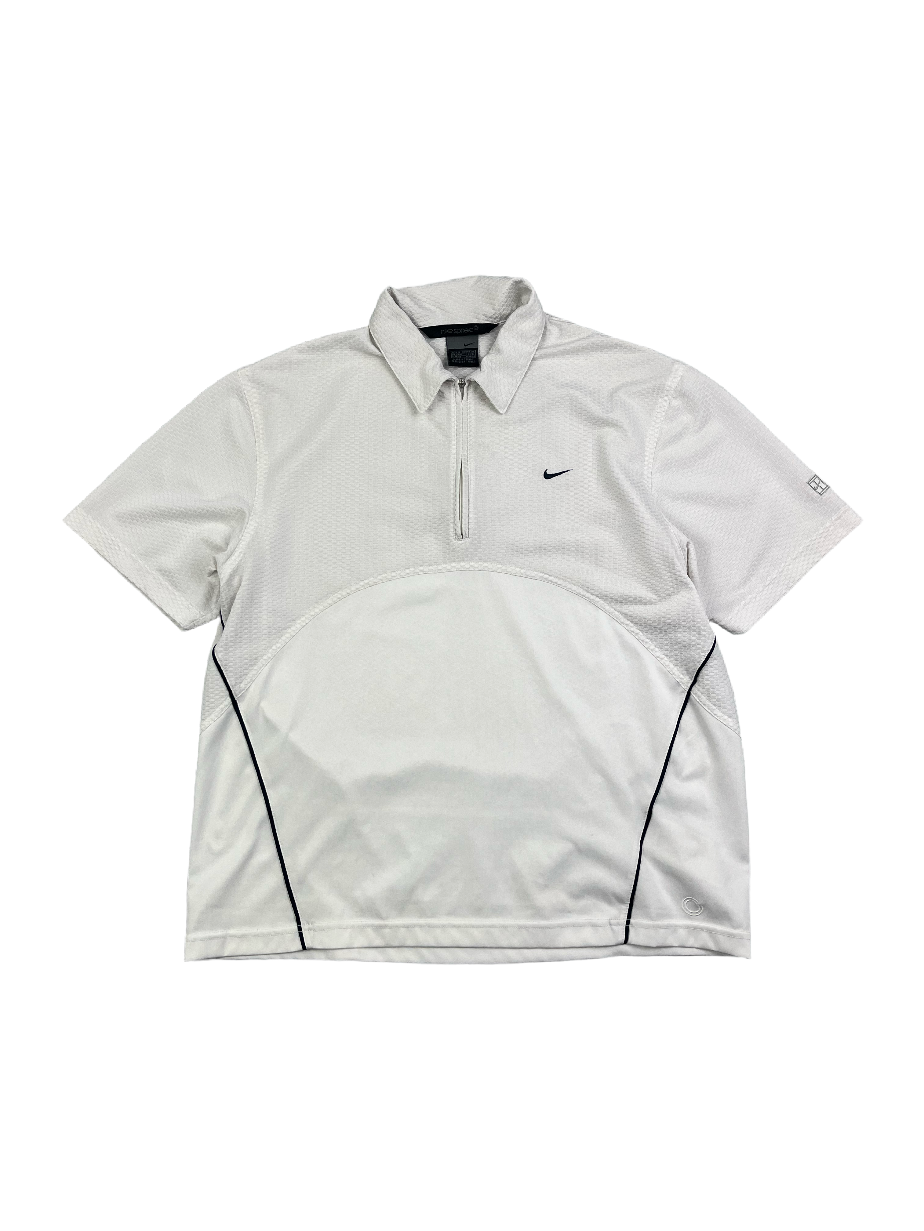 Nike Vintage Poloshirt Sport Y2K Weiß M