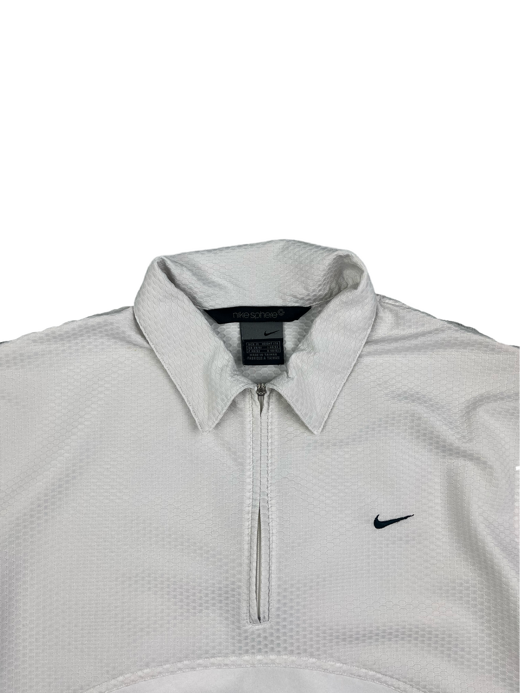 Nike Vintage Poloshirt Sport Y2K Weiß M