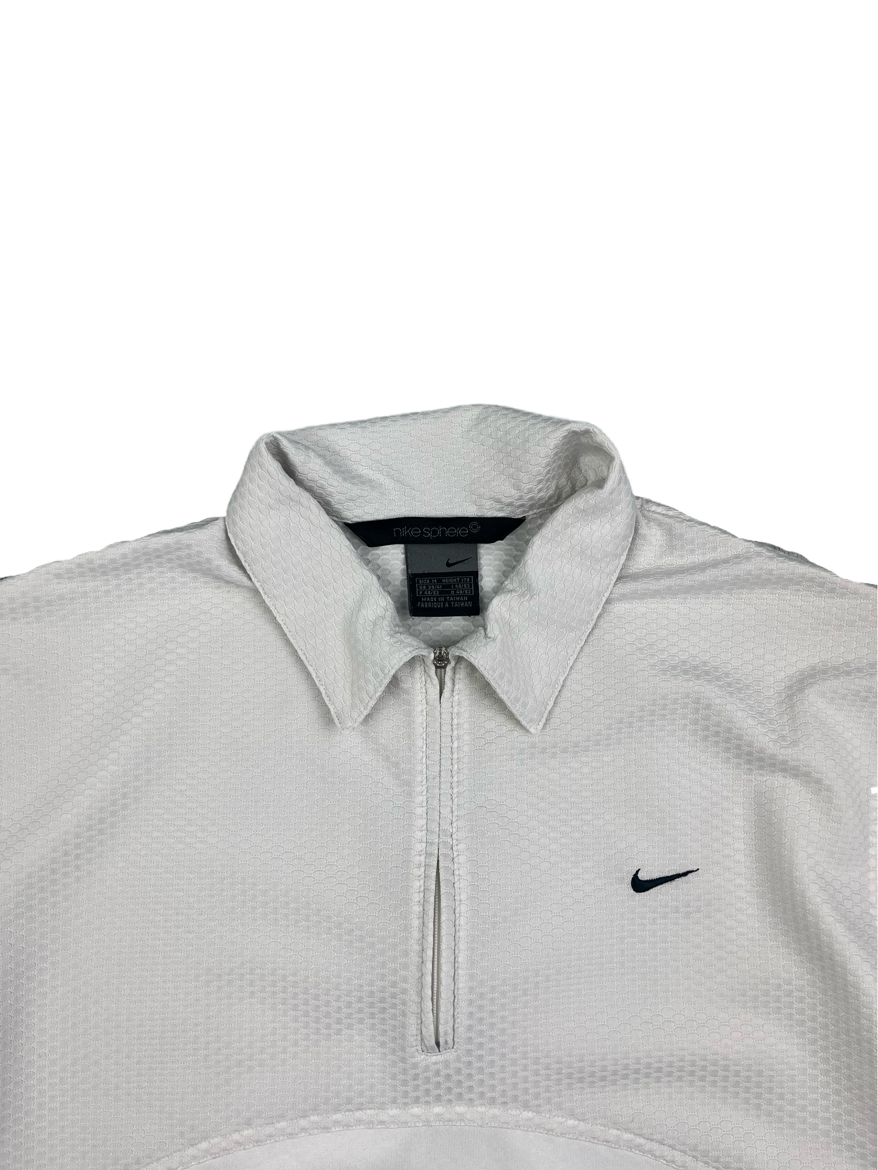 Nike Vintage Poloshirt Sport Y2K Weiß M