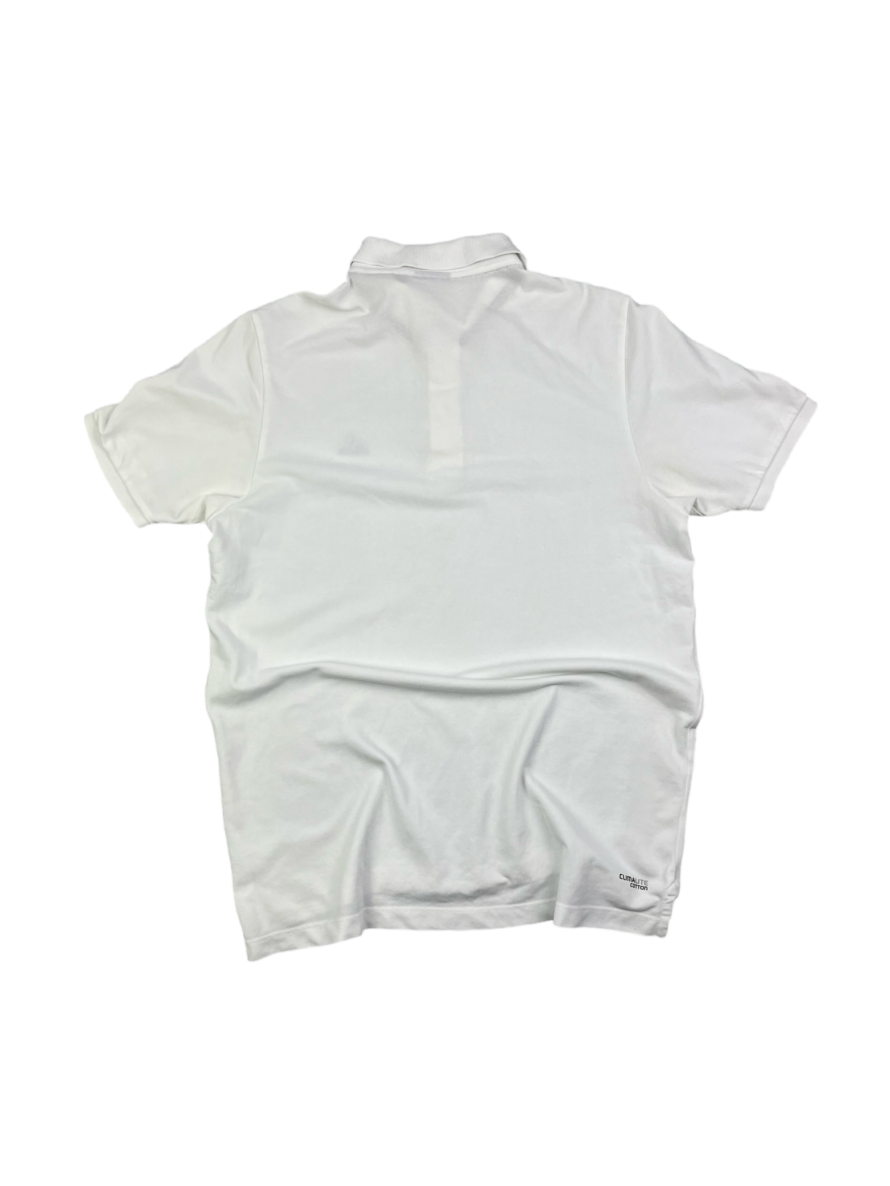 Adidas Vintage Poloshirt Y2K Weiß L