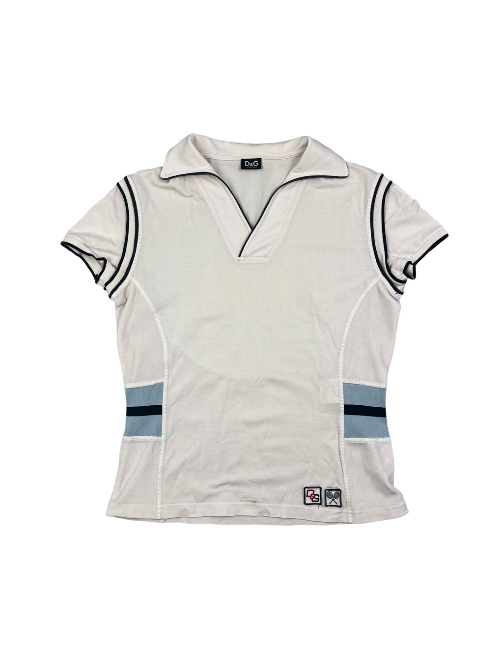 Dolce & Gabbana Vintage Damen Top Y2K Weiß M