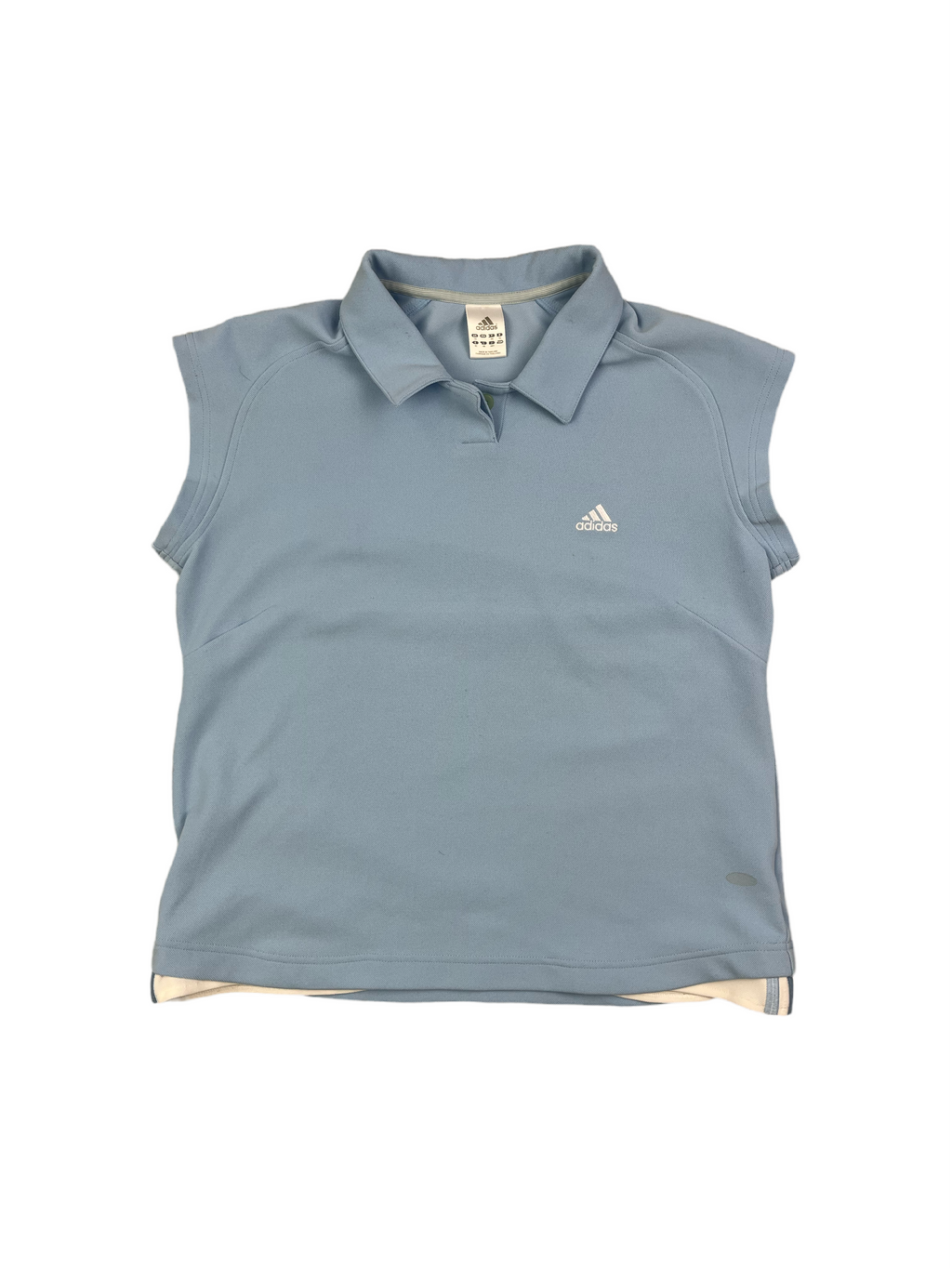 Adidas Vintage Damen Sport Top Y2K Hellblau XL