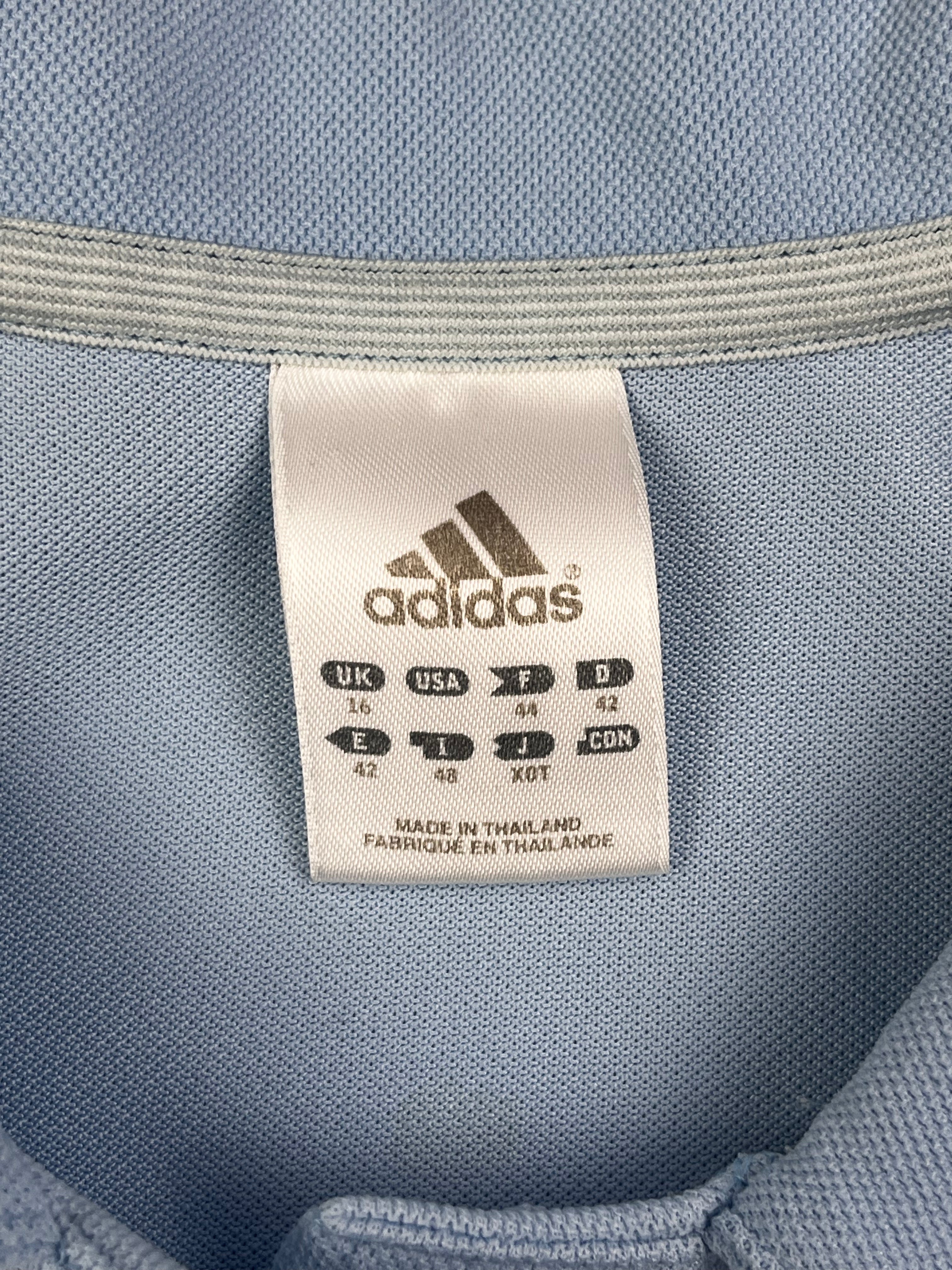 Adidas Vintage Damen Sport Top Y2K Hellblau XL