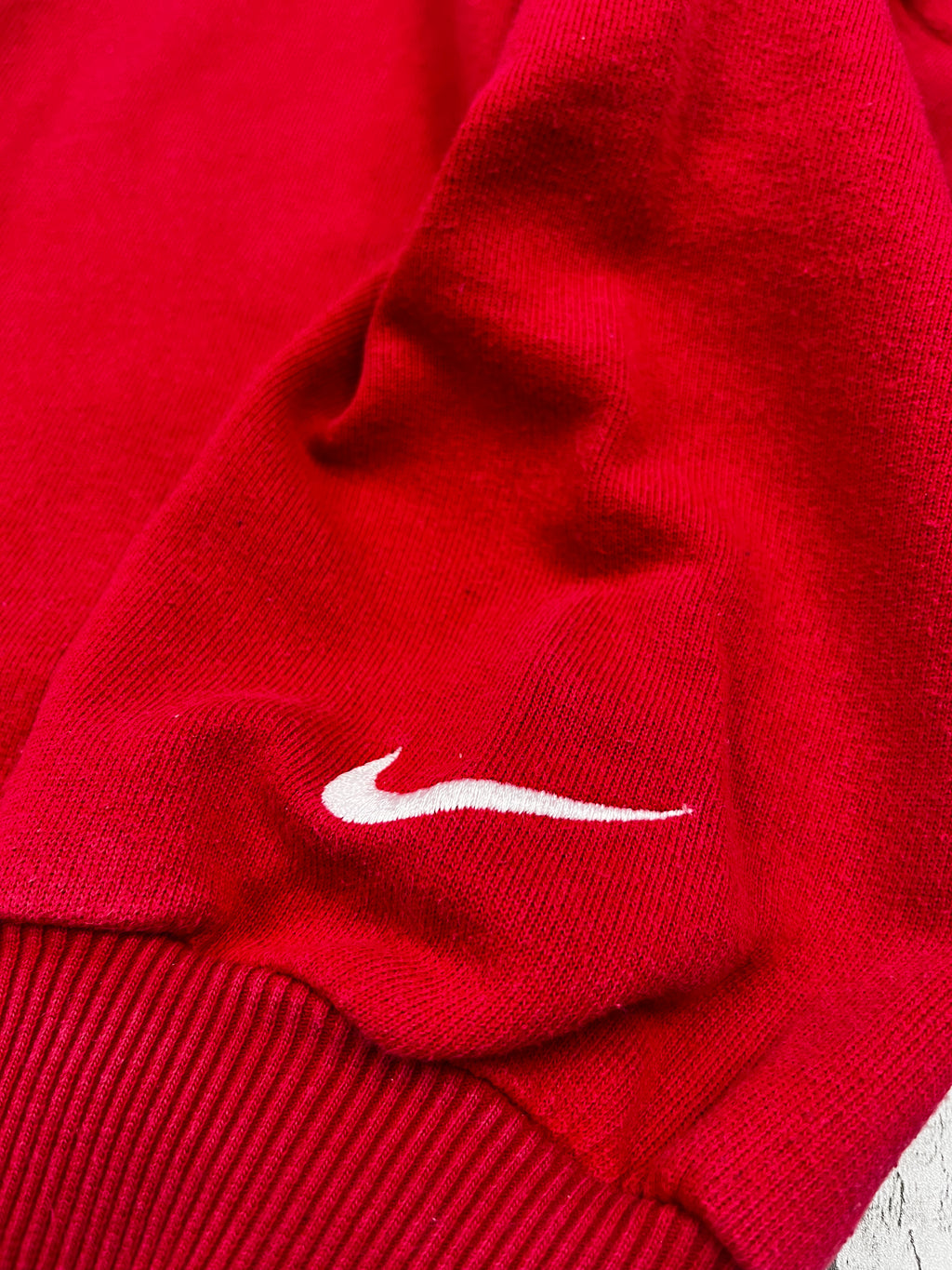 Nike Vintage Sweater Spellout 00s Rot L