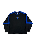 Nike Vintage Sweater Bestickt Basketball 90s  Schwarz Blau XL
