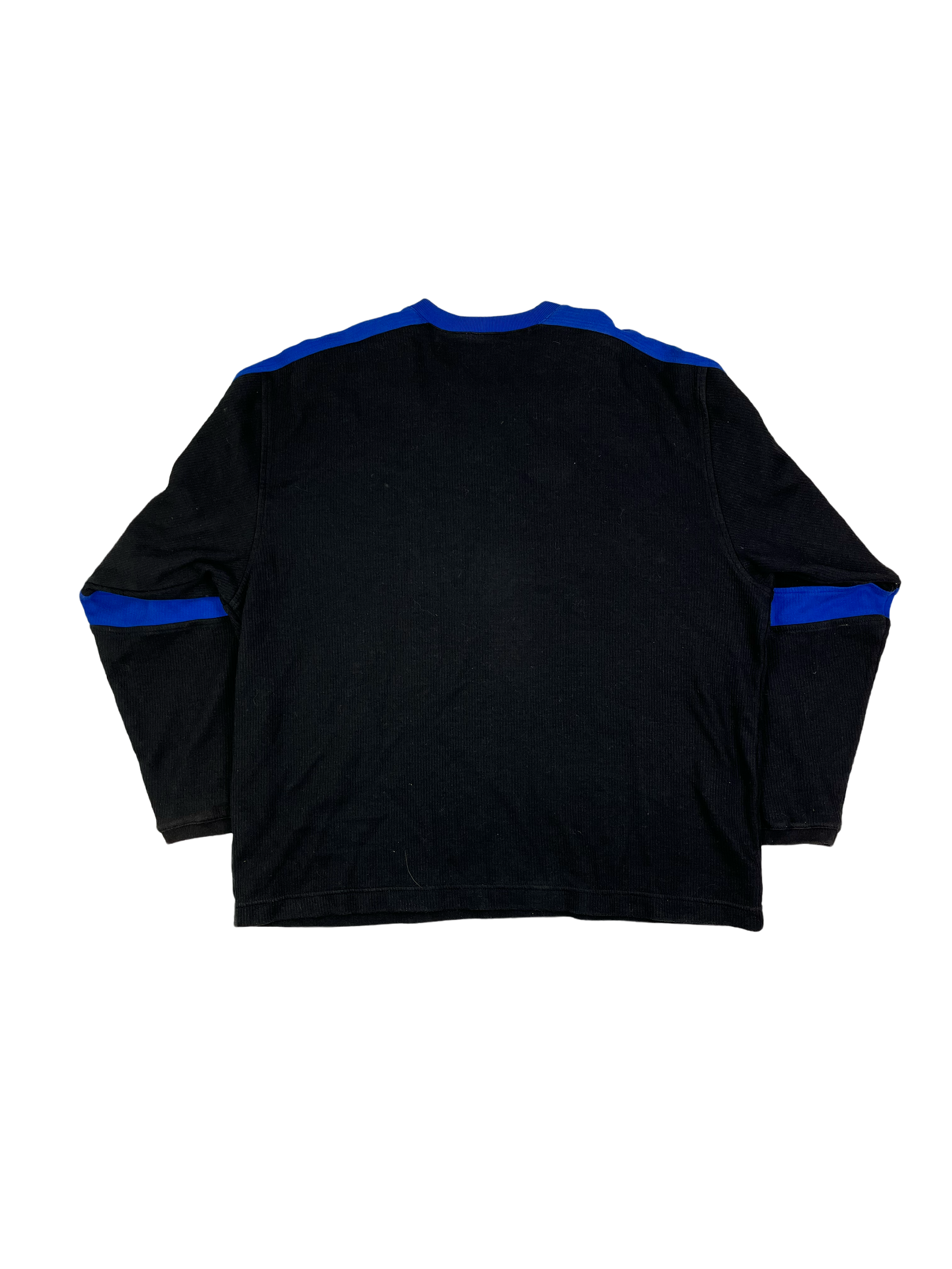 Nike Vintage Sweater Bestickt Basketball 90s  Schwarz Blau XL