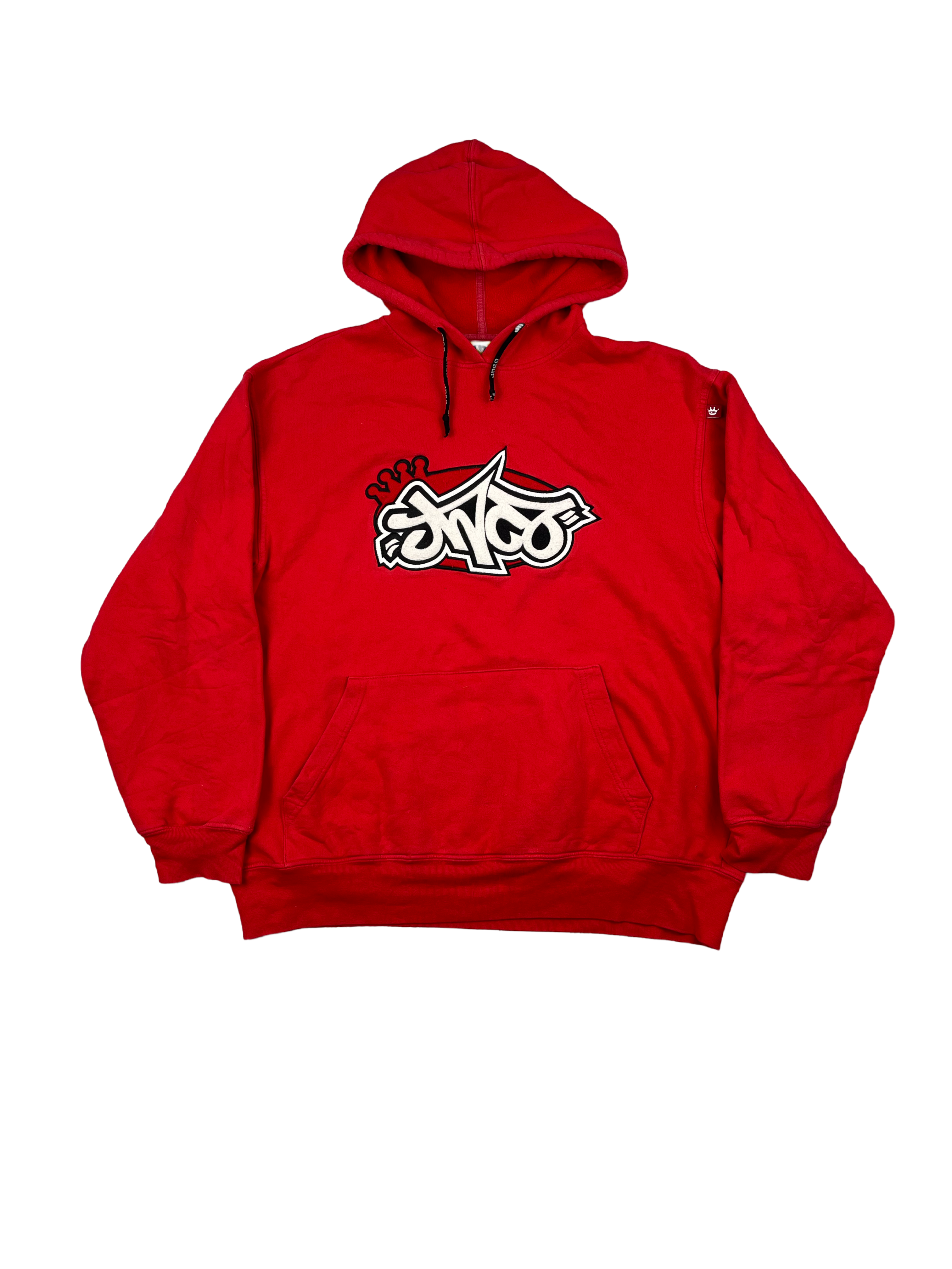 JNCO Vintage Hoodie Bestickt 90s Retro Selten Rot XL