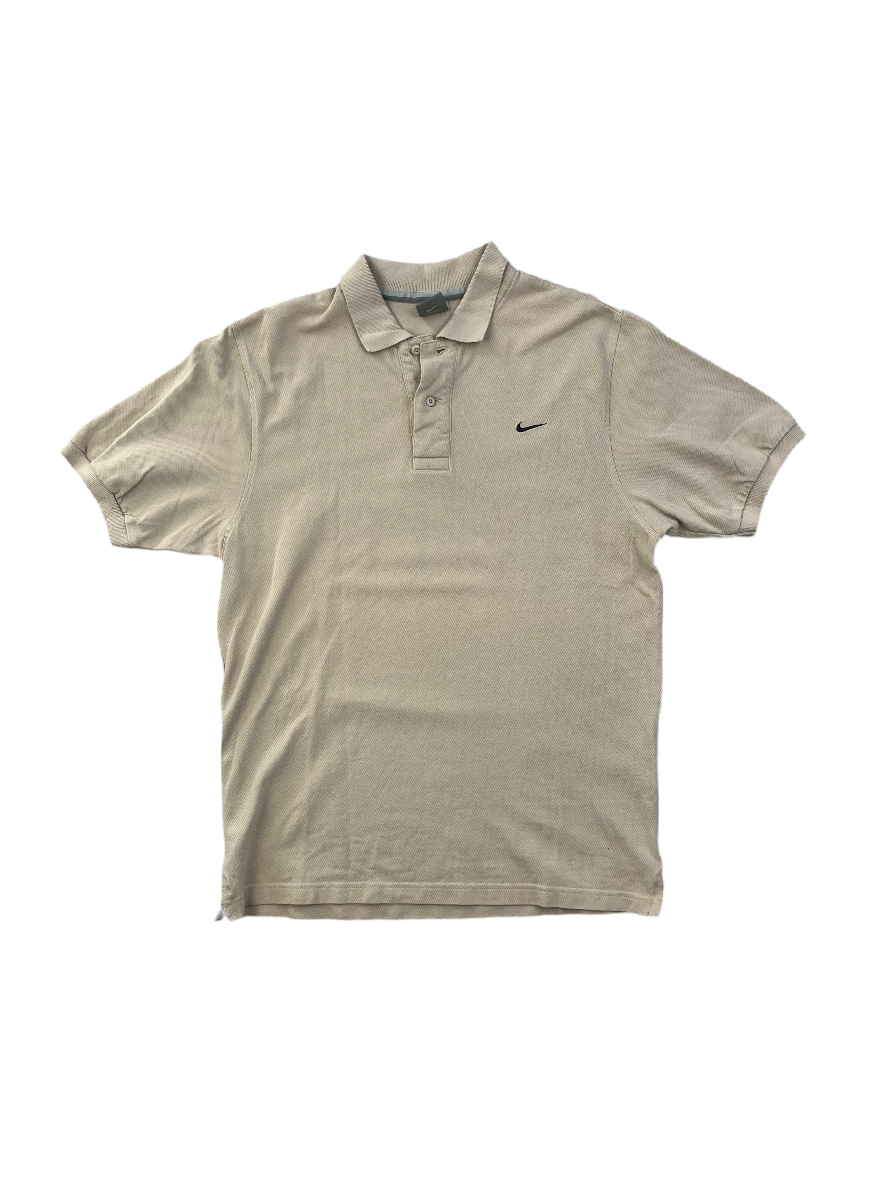 Nike Vintage Poloshirt Y2K Beige S