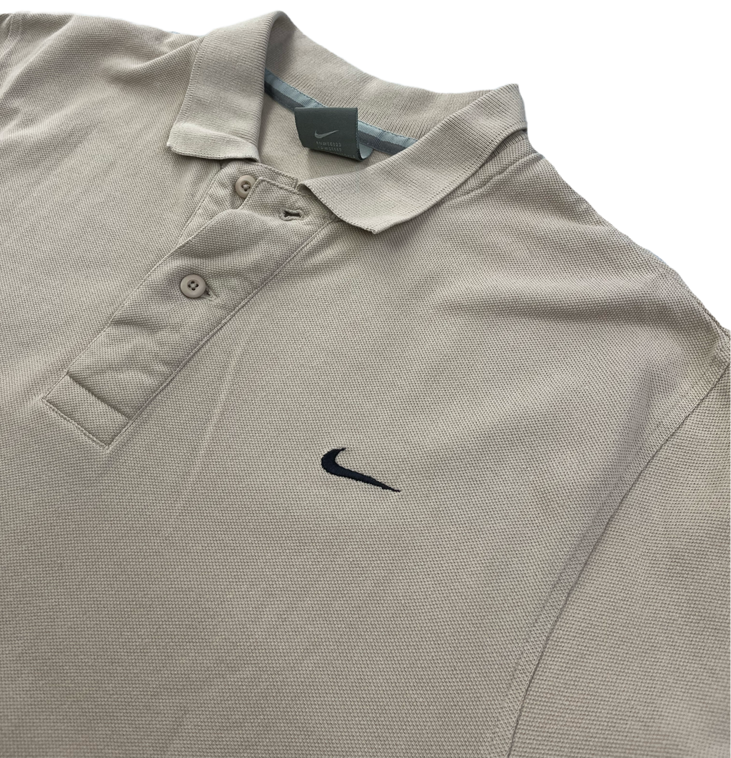 Nike Vintage Poloshirt Y2K Beige S