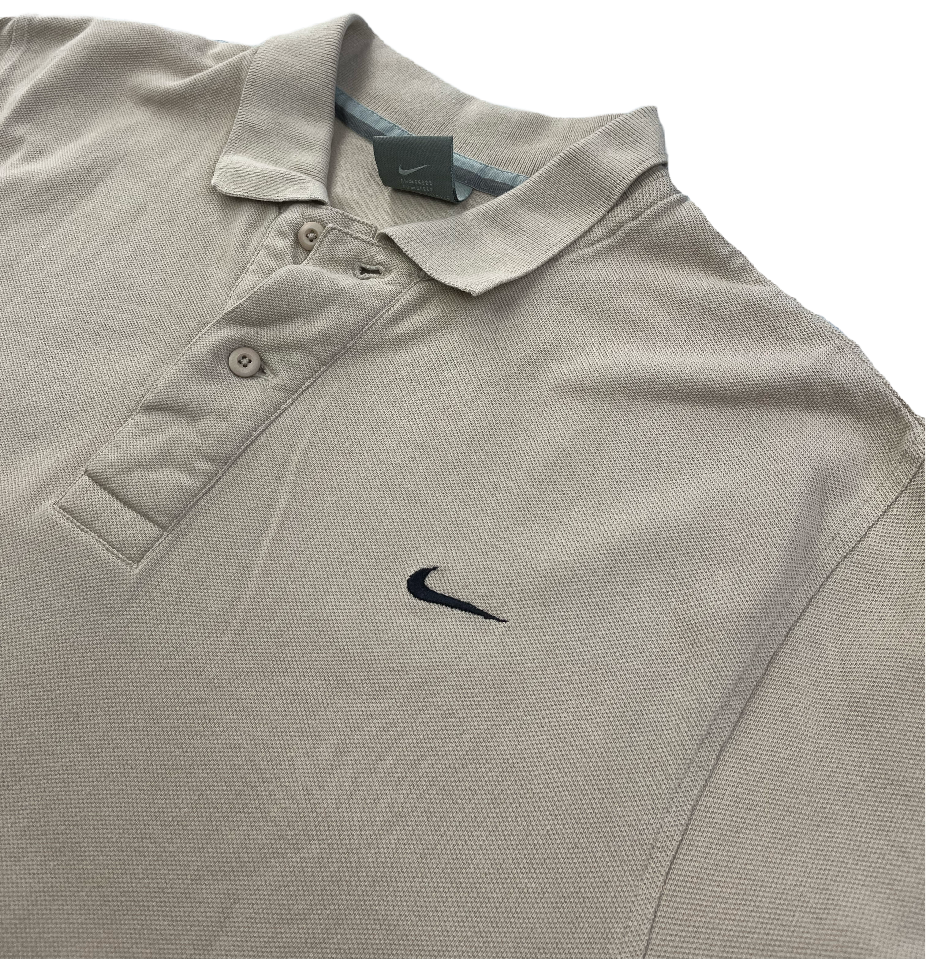 Nike Vintage Poloshirt Y2K Beige S