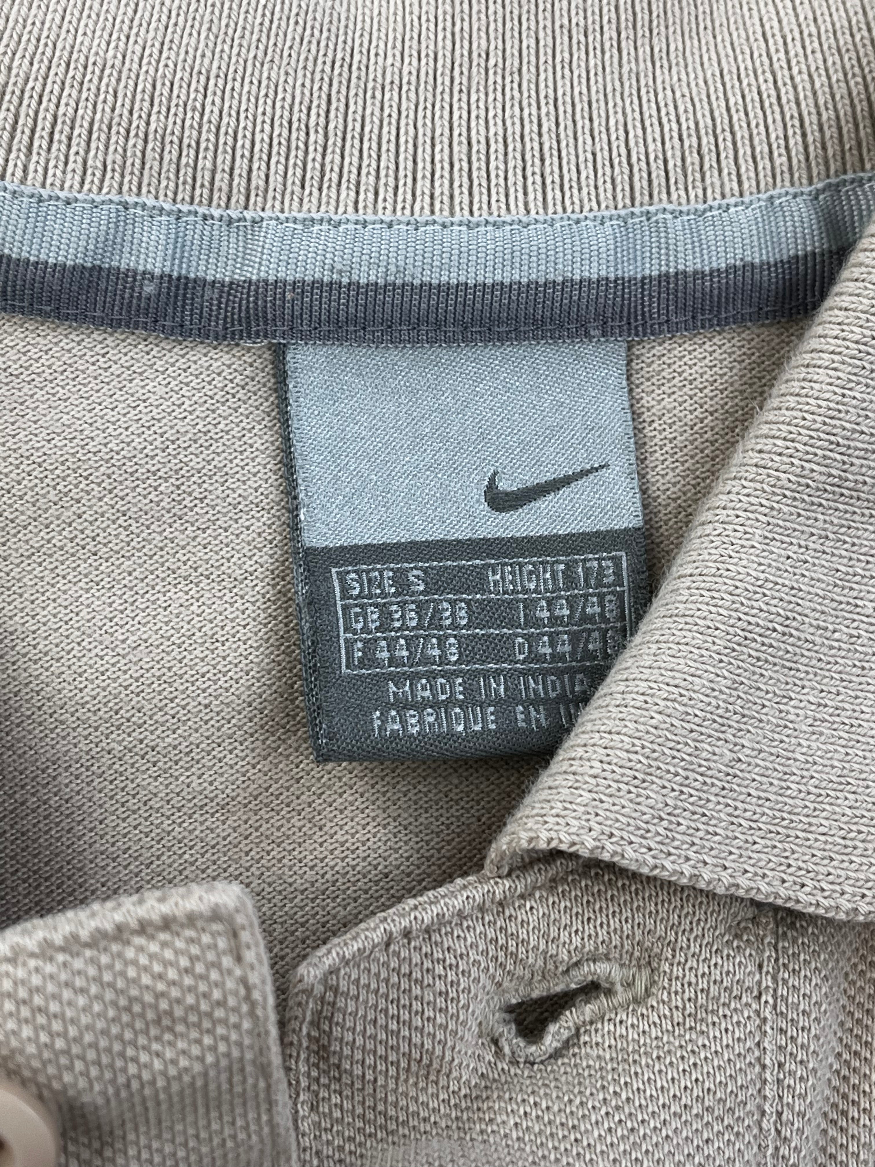 Nike Vintage Poloshirt Y2K Beige S