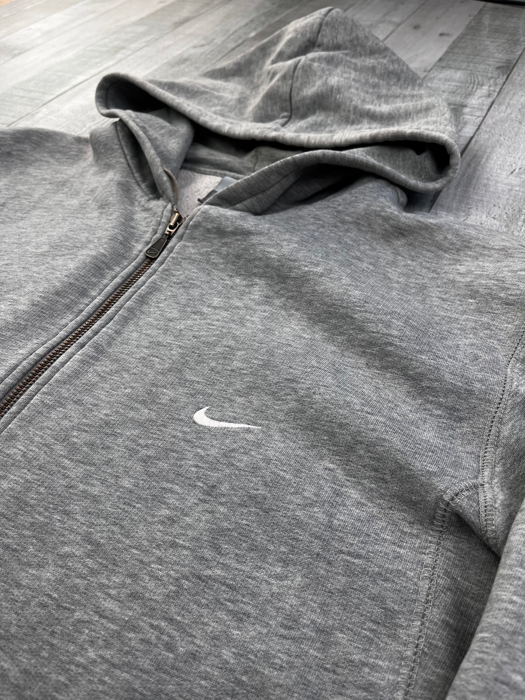 Nike Vintage Zipper Y2K Grau XL