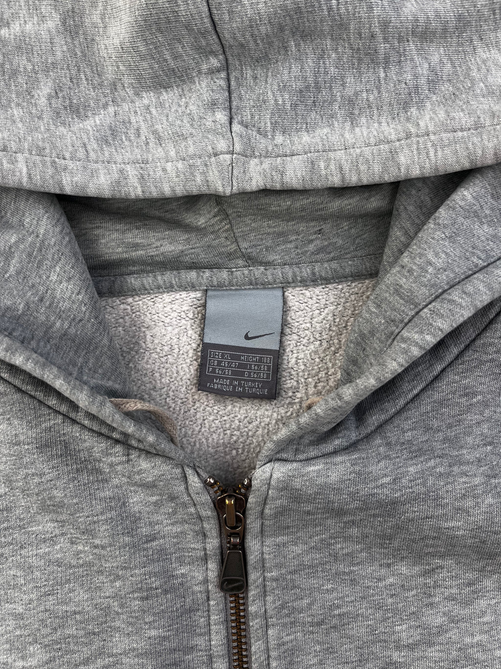 Nike Vintage Zipper Y2K Grau XL