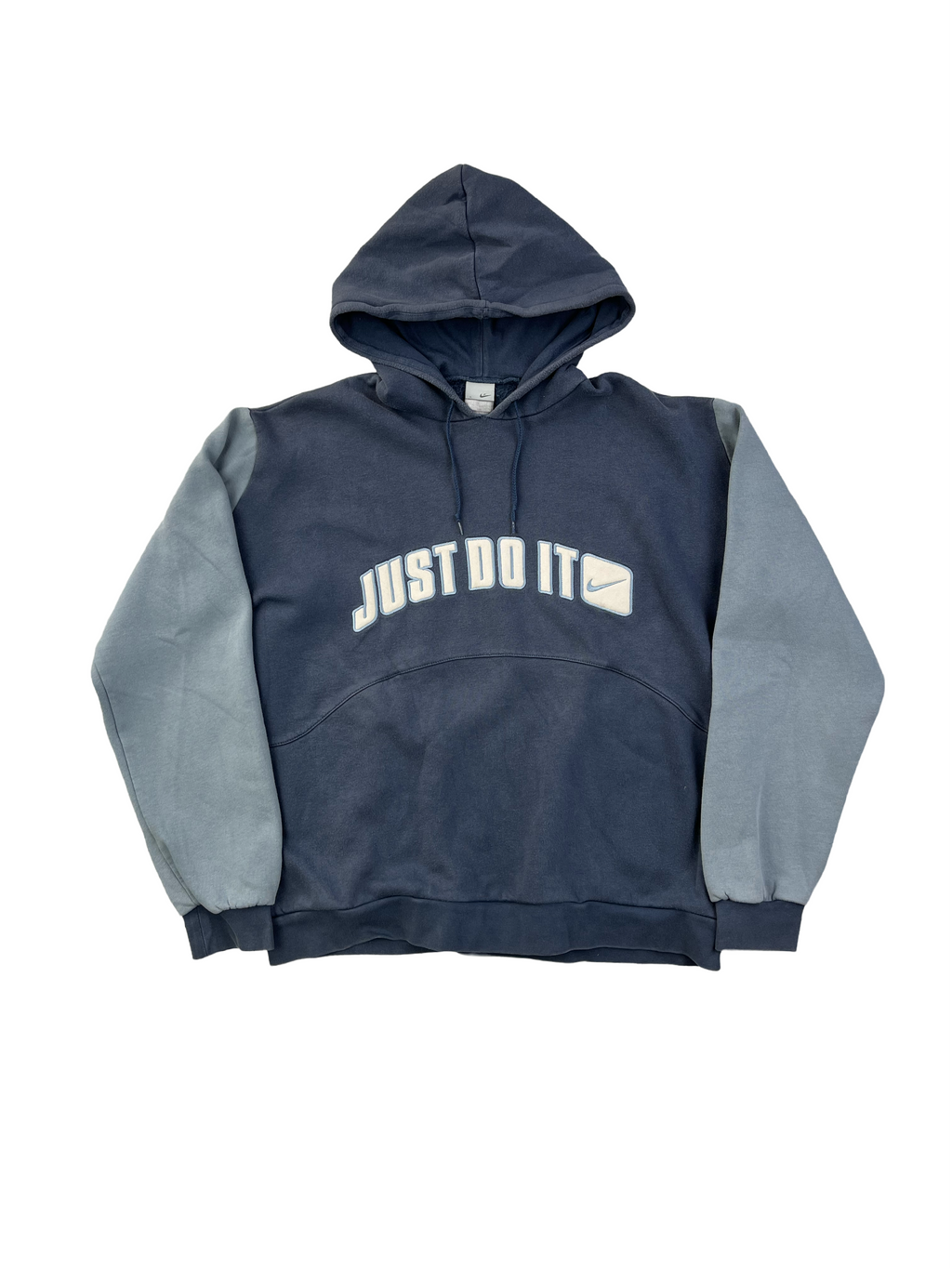 Nike Vintage Hoodie Just Do It Y2K Blau Dunkelblau L