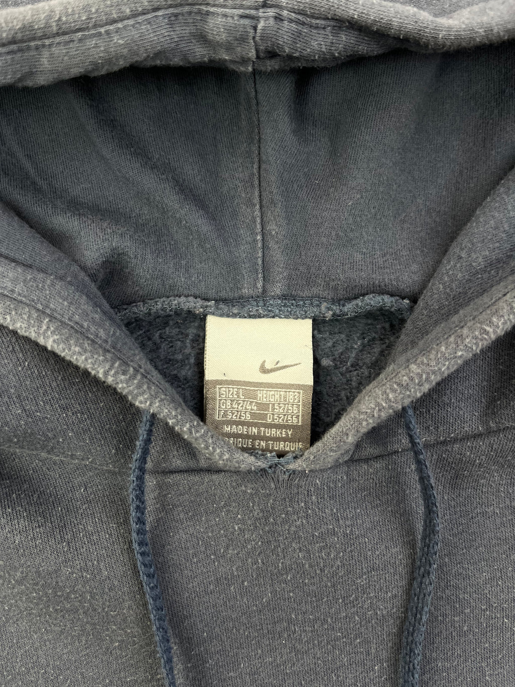 Nike Vintage Hoodie Just Do It Y2K Blau Dunkelblau L