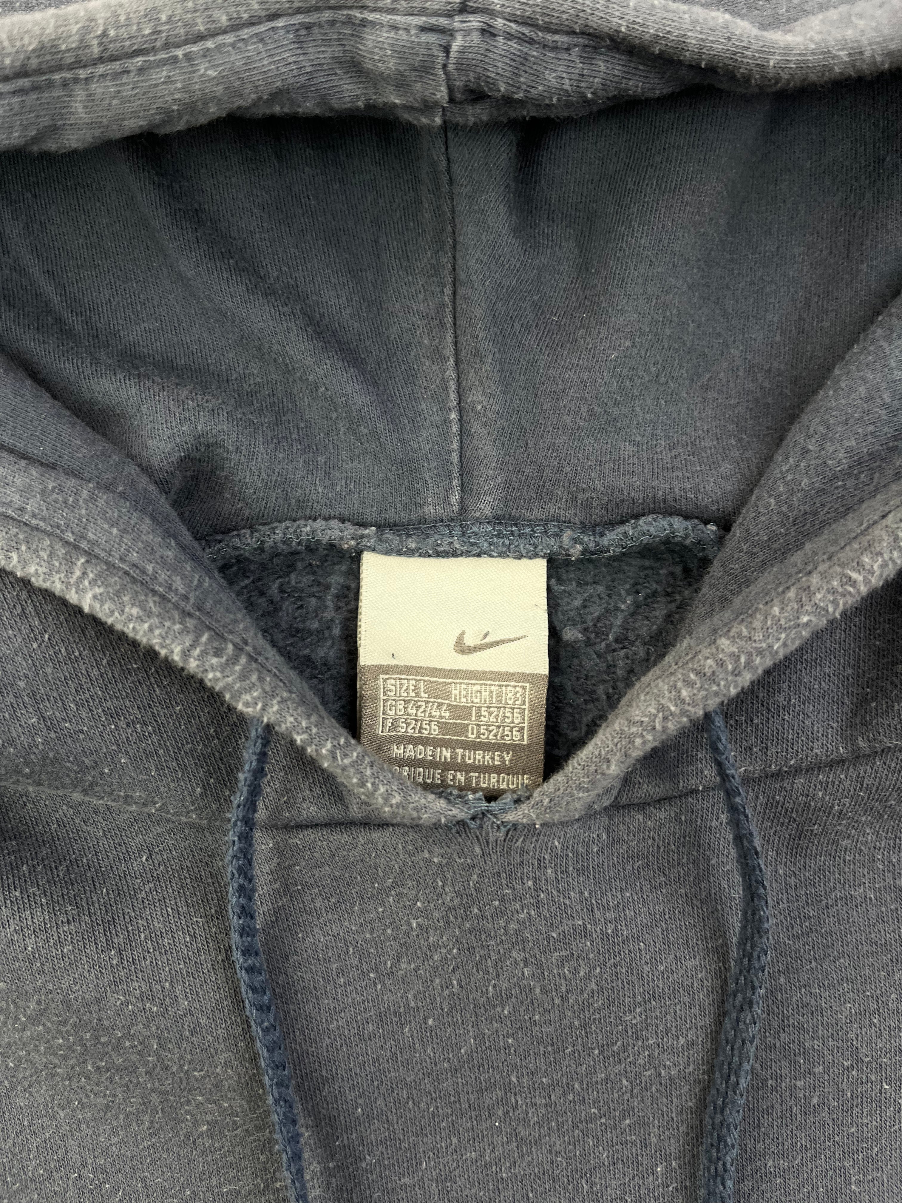 Nike Vintage Hoodie Just Do It Y2K Blau Dunkelblau L