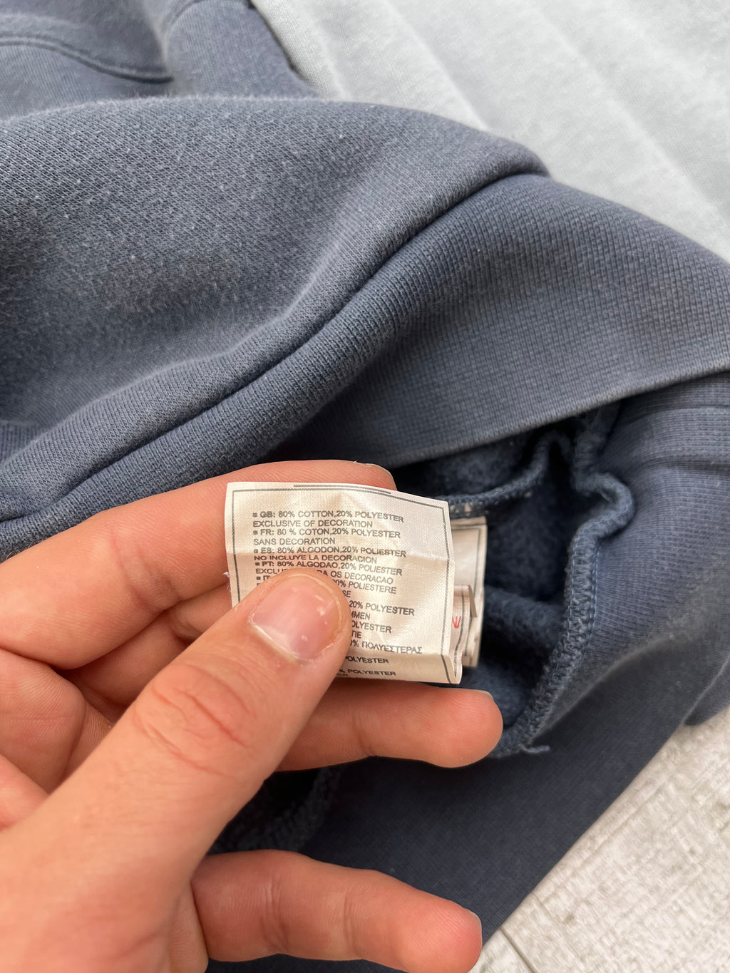 Nike Vintage Hoodie Just Do It Y2K Blau Dunkelblau L