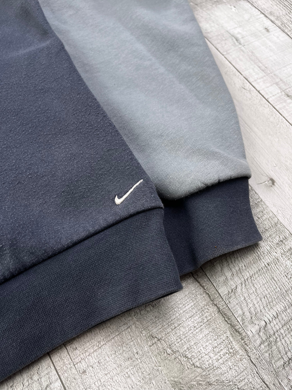 Nike Vintage Hoodie Just Do It Y2K Blau Dunkelblau L