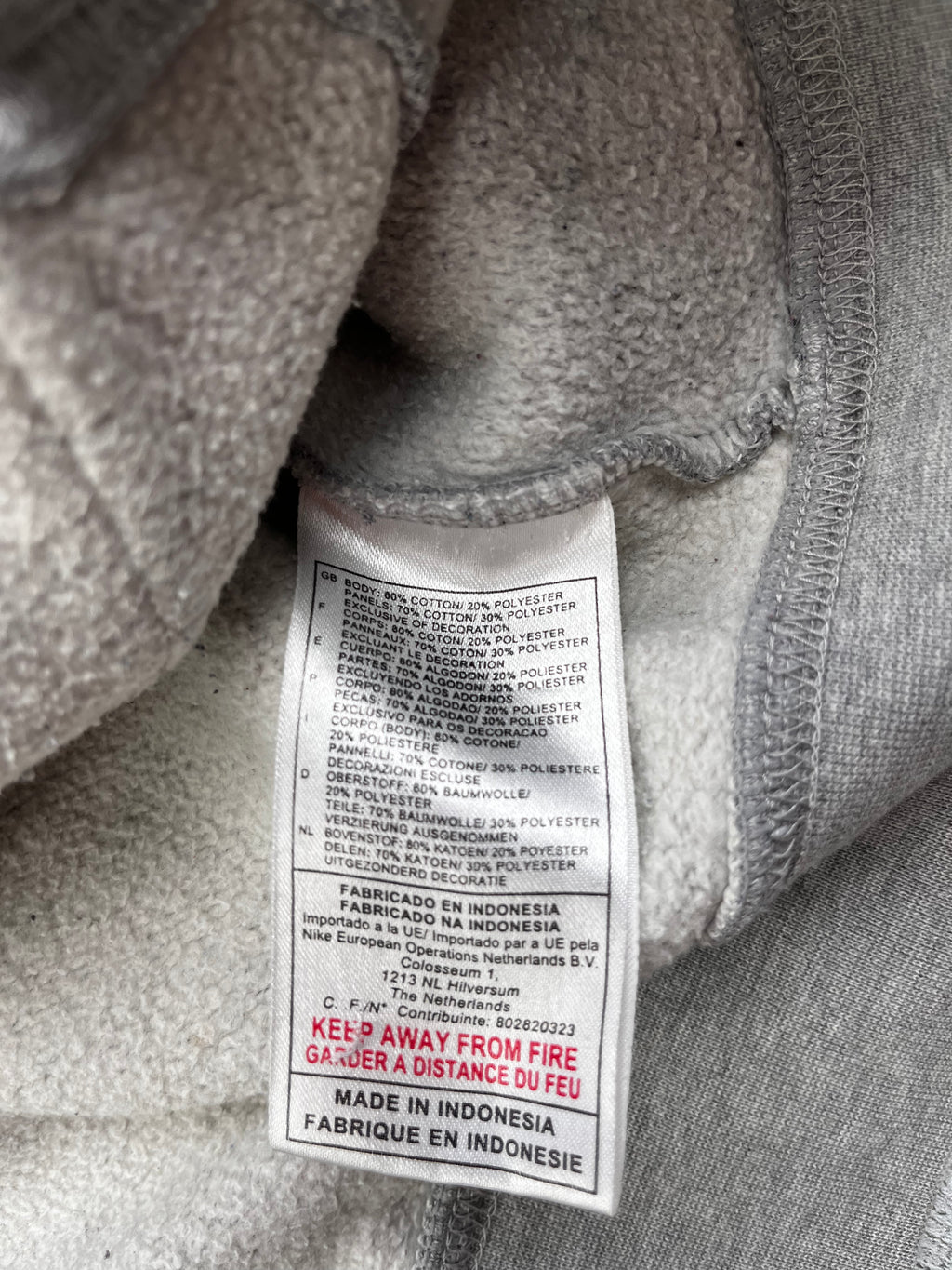 Nike Vintage Hoodie Y2K Grau S