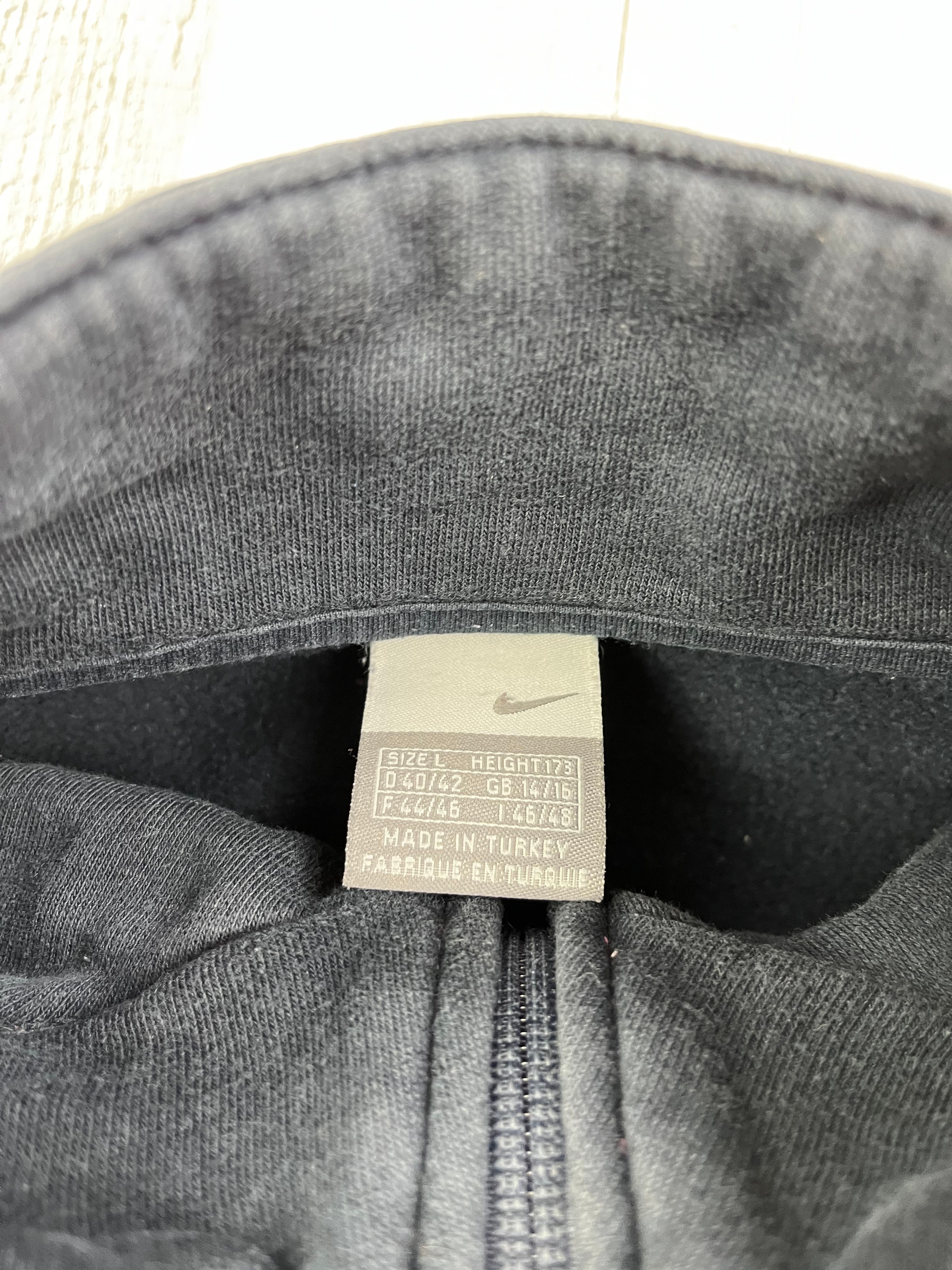 Nike Vintage Damen Pullover Zip Y2K Dunkelblau L