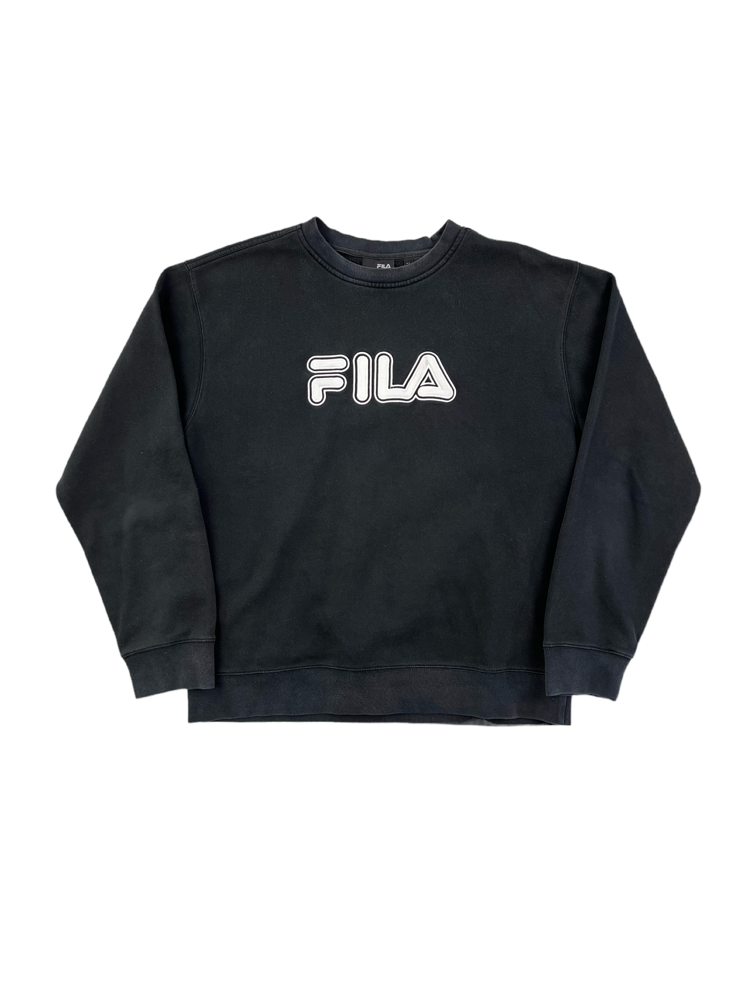 Fila Vintage Sweater Y2K 00s Schwarz L