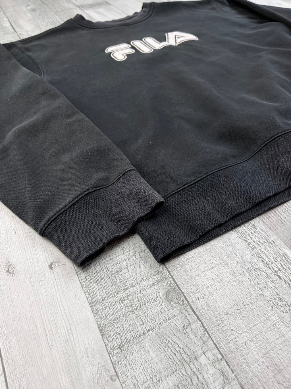 Fila Vintage Sweater Y2K 00s Schwarz L